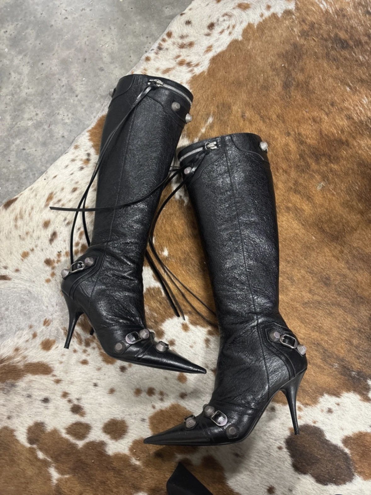 Balenciaga Balenciaga leather boots Size US 7.5 / IT 37.5 - 1 Thumbnail
