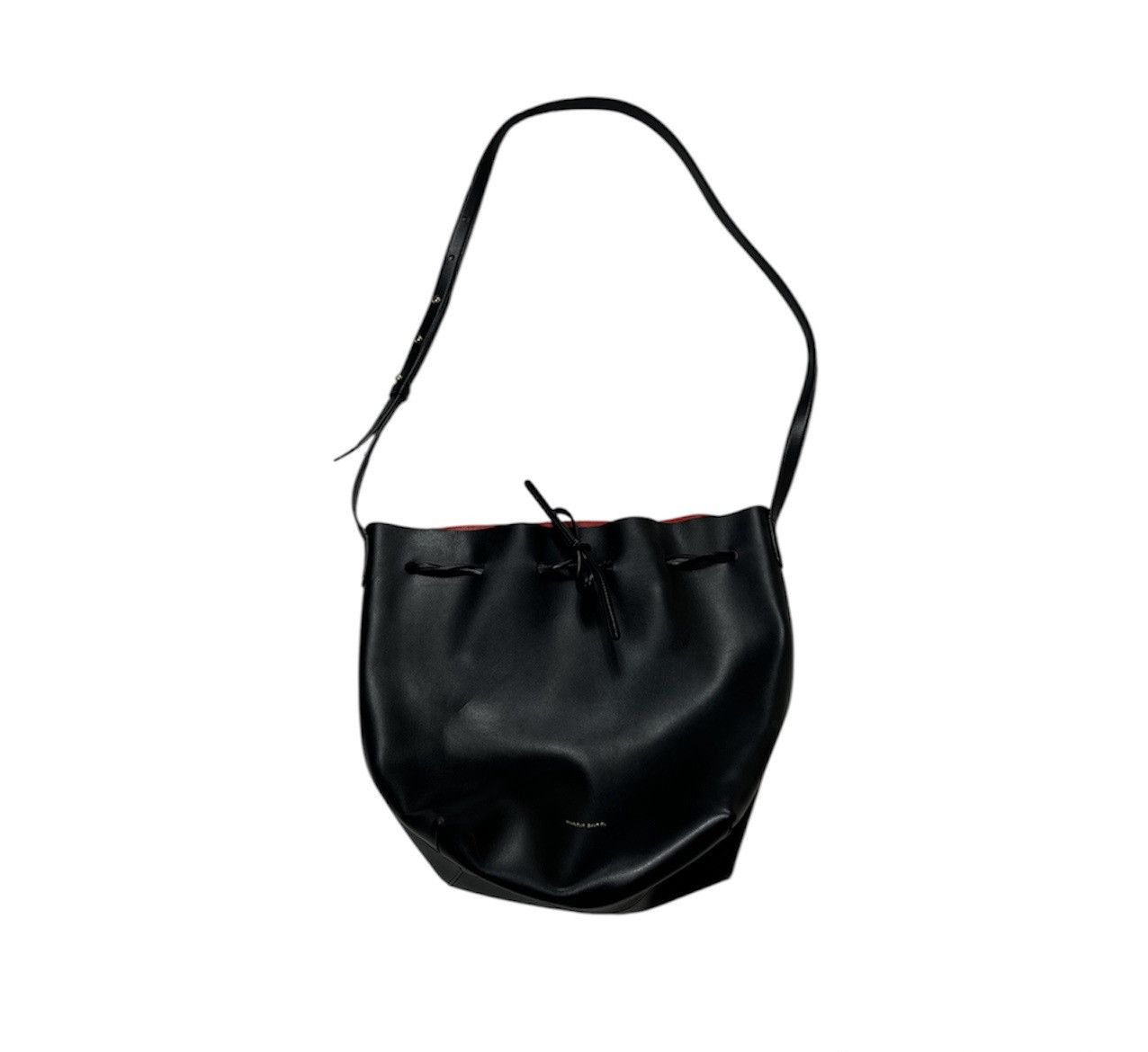 Mansur Gavriel Mansur Gavriel leather bucket bag black red big crossbody Size ONE SIZE - 2 Thumbnail