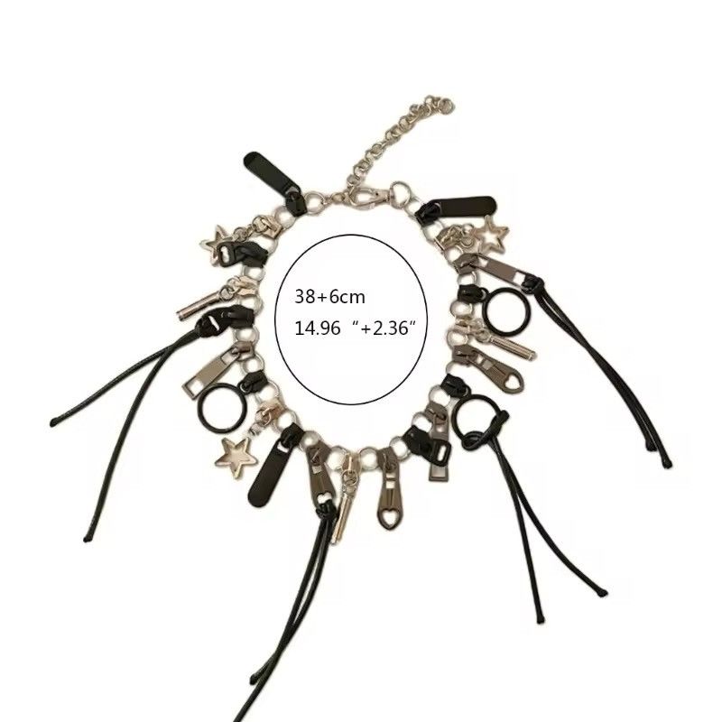 Jewelry Cyber Punk Zipper Necklace Size ONE SIZE - 5 Thumbnail