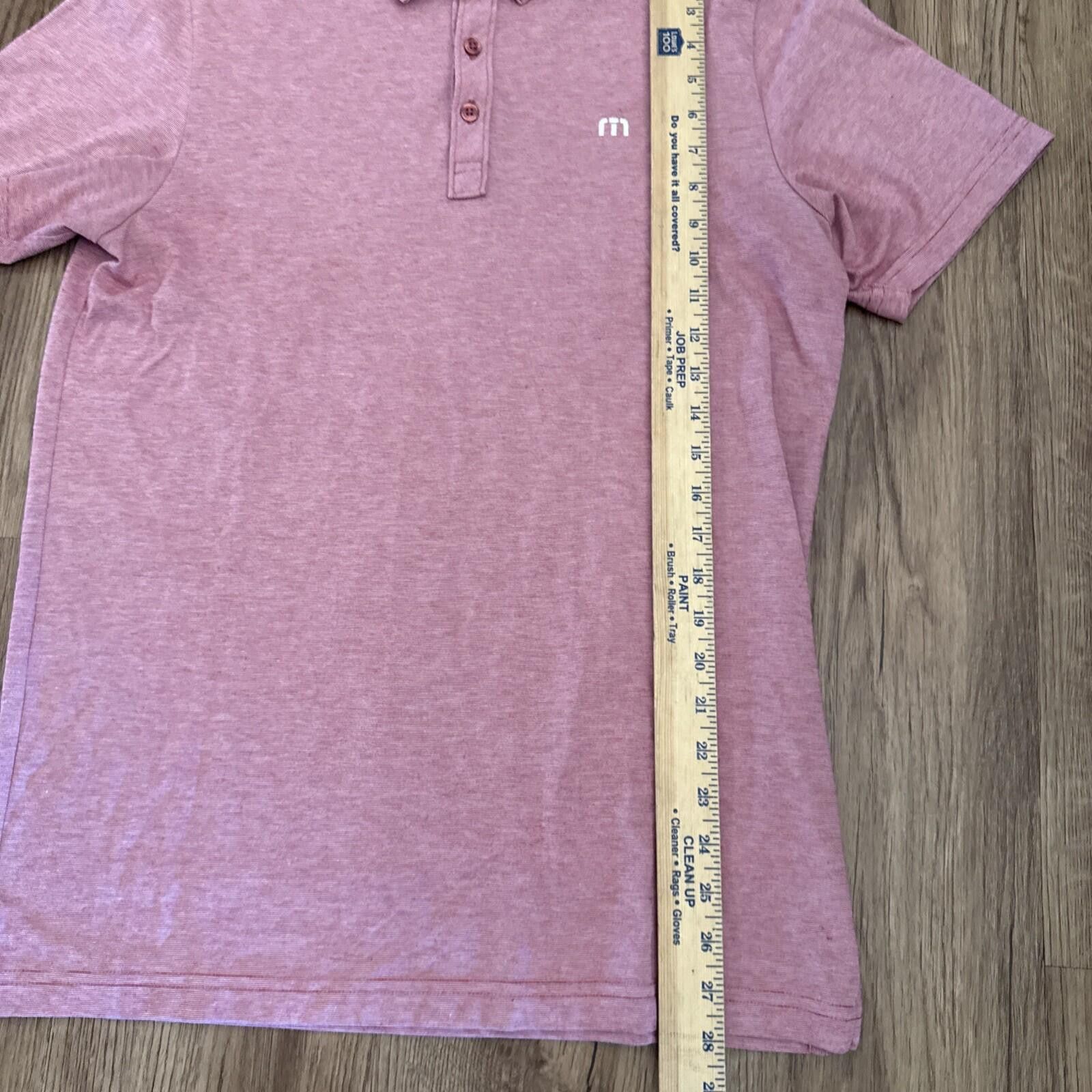 TravisMathew Travis Mathew Zinna Golf Polo Heather Cardinal Short Sleeve Size US M / EU 48-50 / 2 - 6 Thumbnail