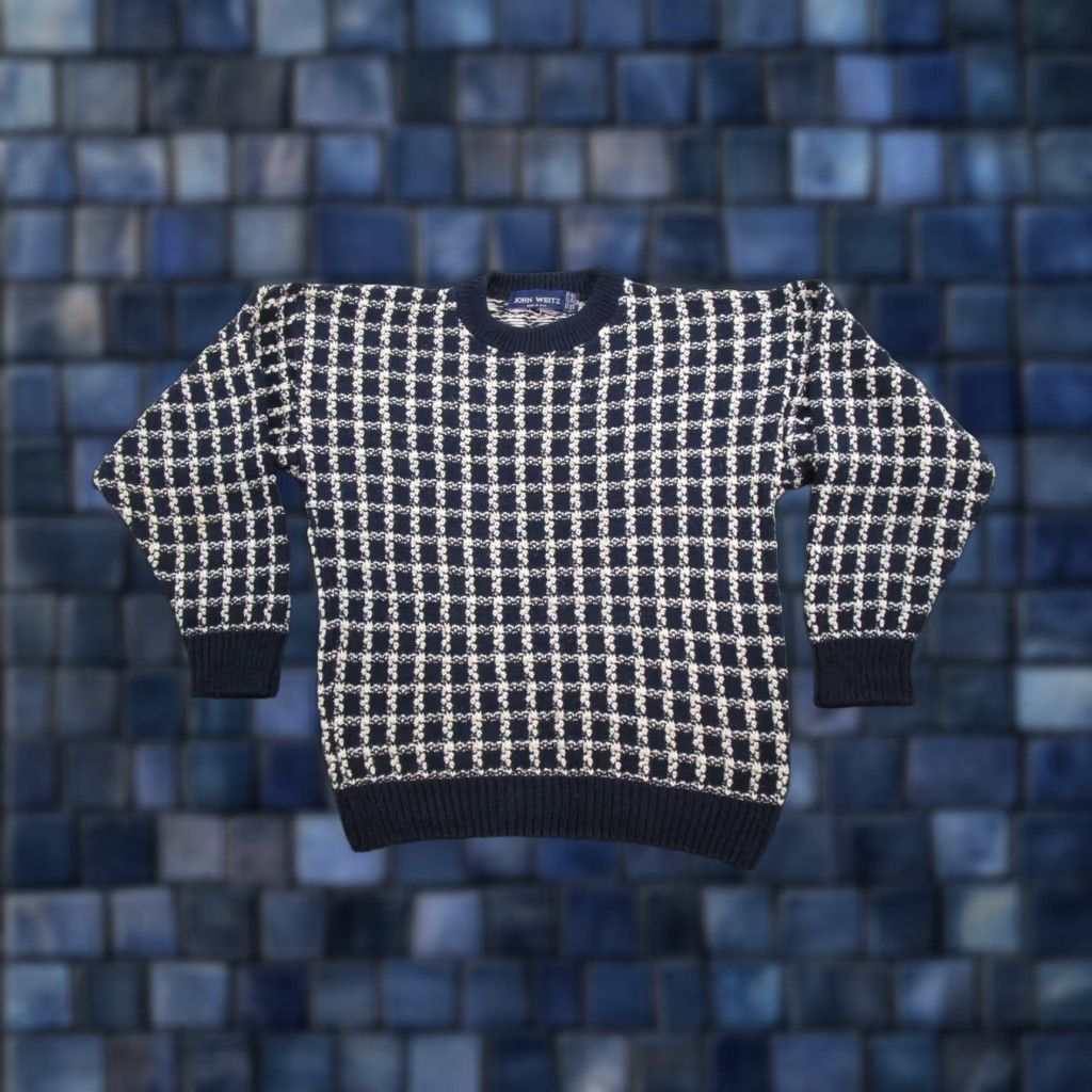Frame VTG 90s John Weitz Hand Framed Cotton Knit Sweater Size M USA Made Golf Grandpa Size US M / EU 48-50 / 2 - 1 Thumbnail