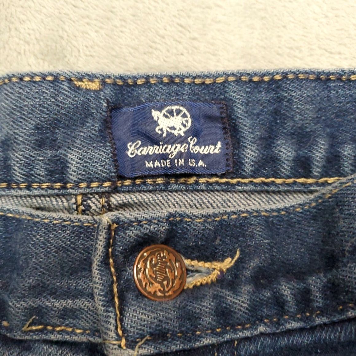 Sears VINTAGE Sears Jeans Womens 18 Blue Denim High Rise 70s Faded Made in USA Retro Size 40" / US 18 - 4 Thumbnail