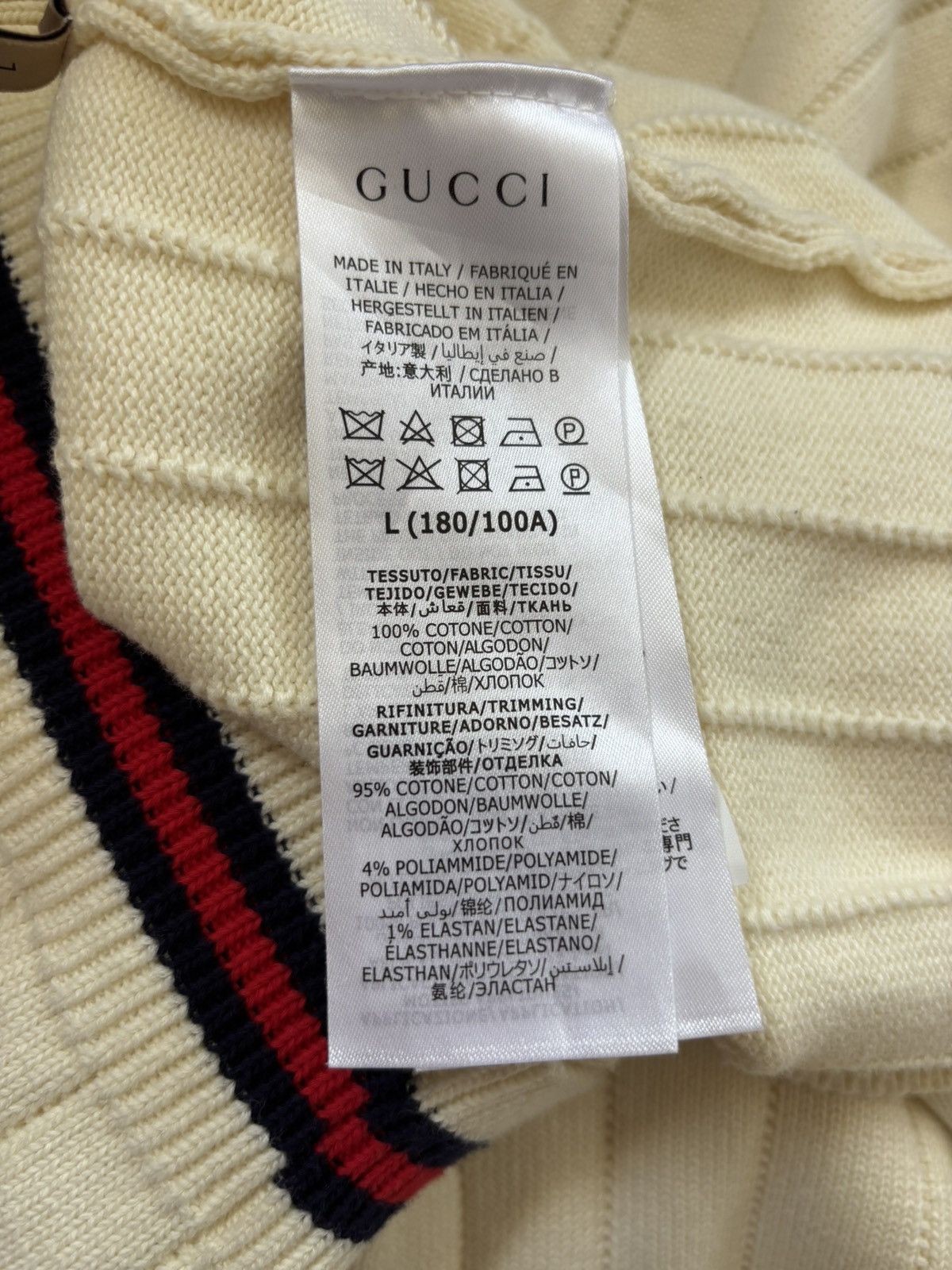 Gucci Gucci Web GG Chunky Knit sweater Size US M / EU 48-50 / 2 - 5 Thumbnail