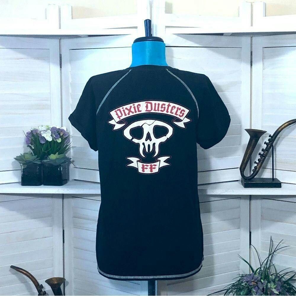 Other Pixie Dusters pirate skull red black cotton t-shirt M Size M / US 6-8 / IT 42-44 - 1 Thumbnail