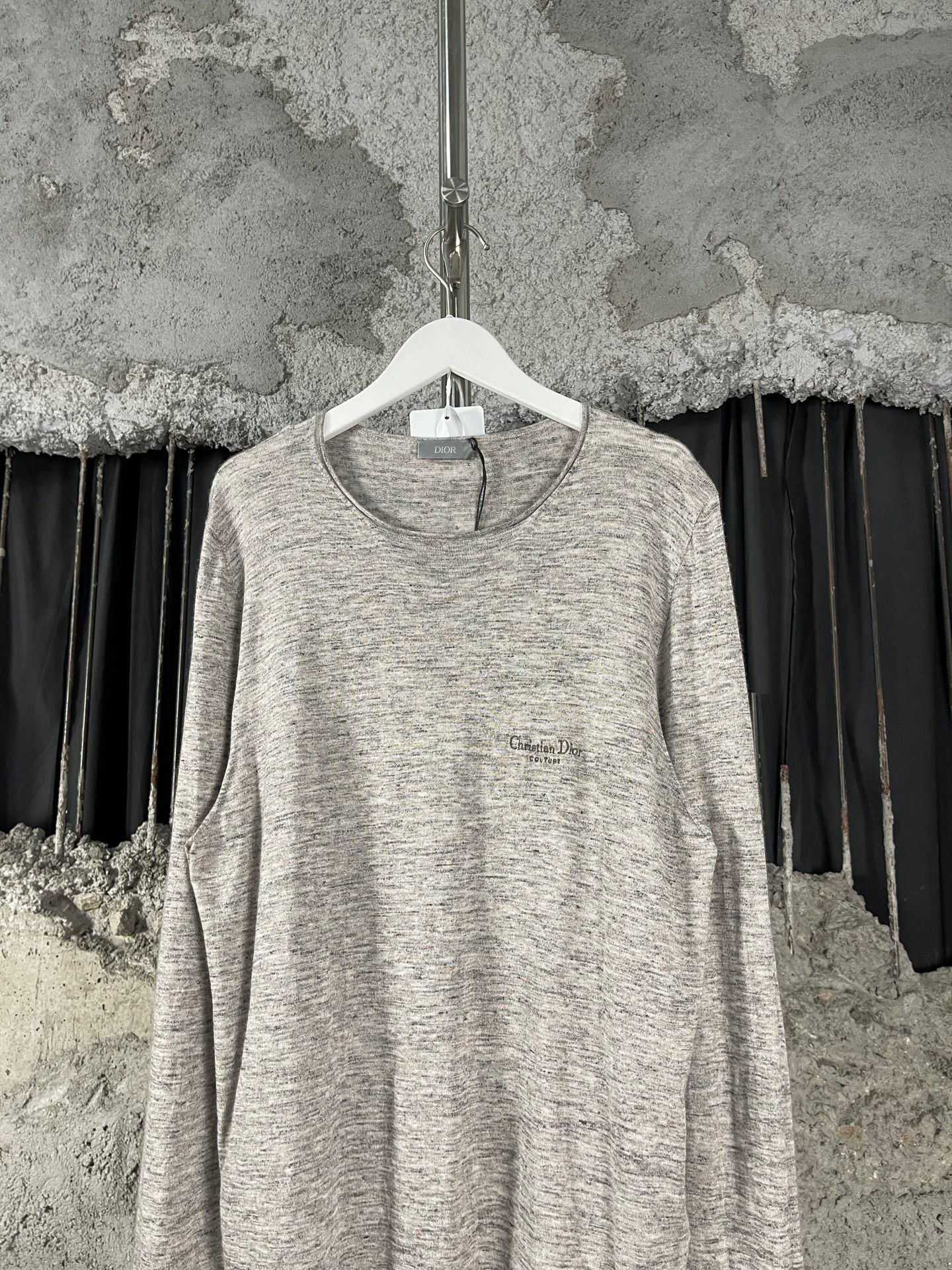 Dior Dior ss25 Embroidered Slogan Logo Knit Long Sleeve L New Size L / US 10 / IT 46 - 2 Thumbnail