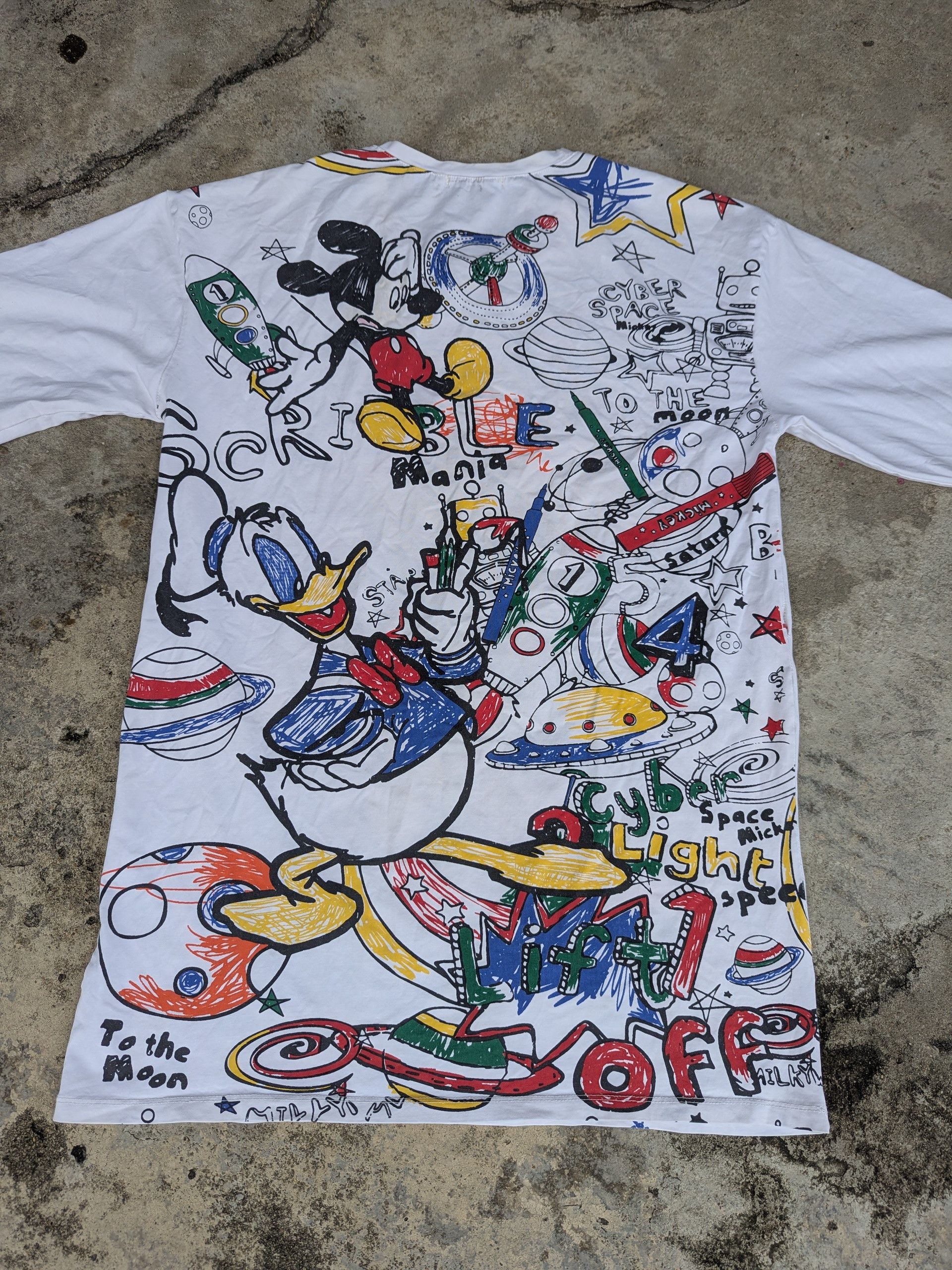 Mickey Mouse Mickey Mouse Full Print All Over Me T Shirt Size US M / EU 48-50 / 2 - 9 Thumbnail