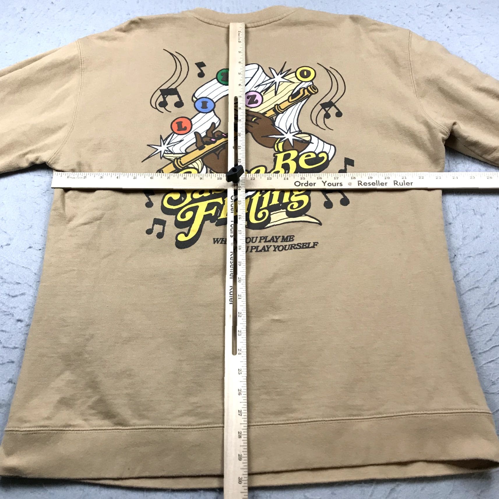 Rizzoli Lizzo Sweatshirt Adult 2XL XXL Brown Crewneck Graphic Print Music Holiday Tour Mens Size US XXL / EU 58 / 5 - 7 Thumbnail