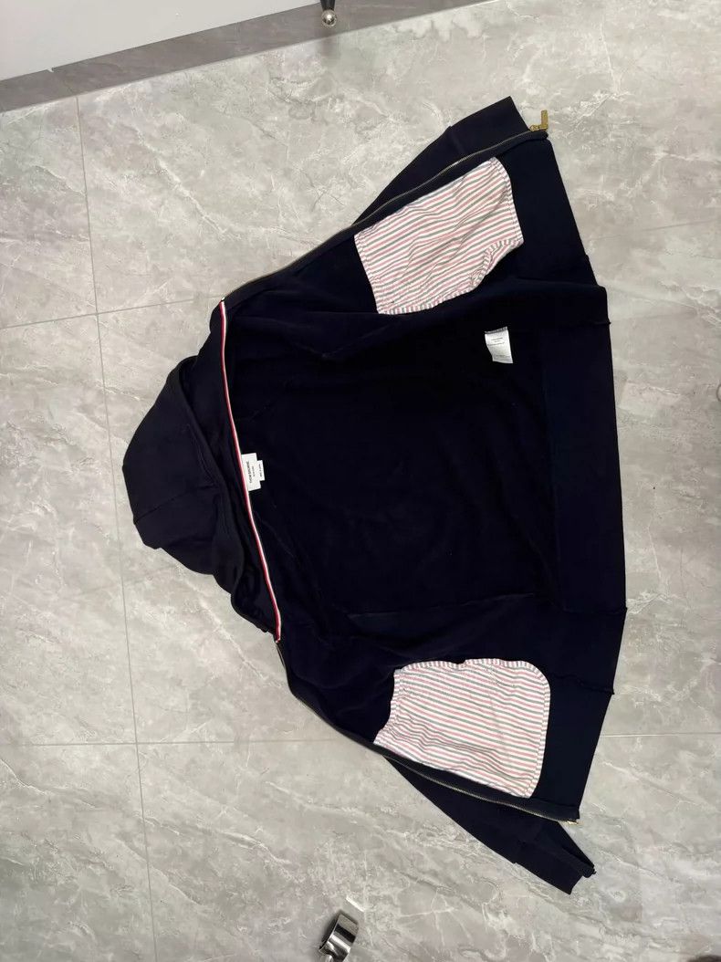 Thom Browne Thom browne Classic four-bar hooded zipper jacket 2504-Next Size US XXL / EU 58 / 5 - 5 Thumbnail