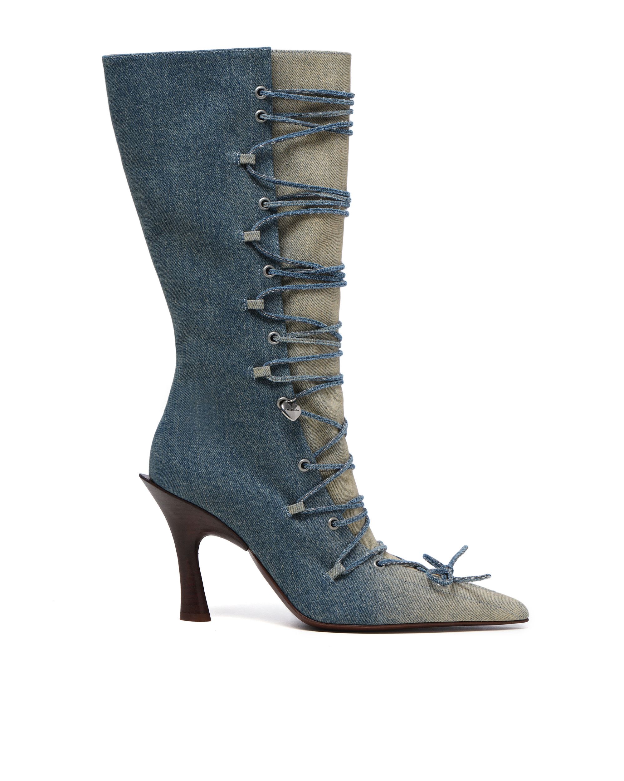 Acne Studios Acne Studios Bitten Denim Middle Tube Boot Size 28" / US 6 / IT 42 - 1 Thumbnail