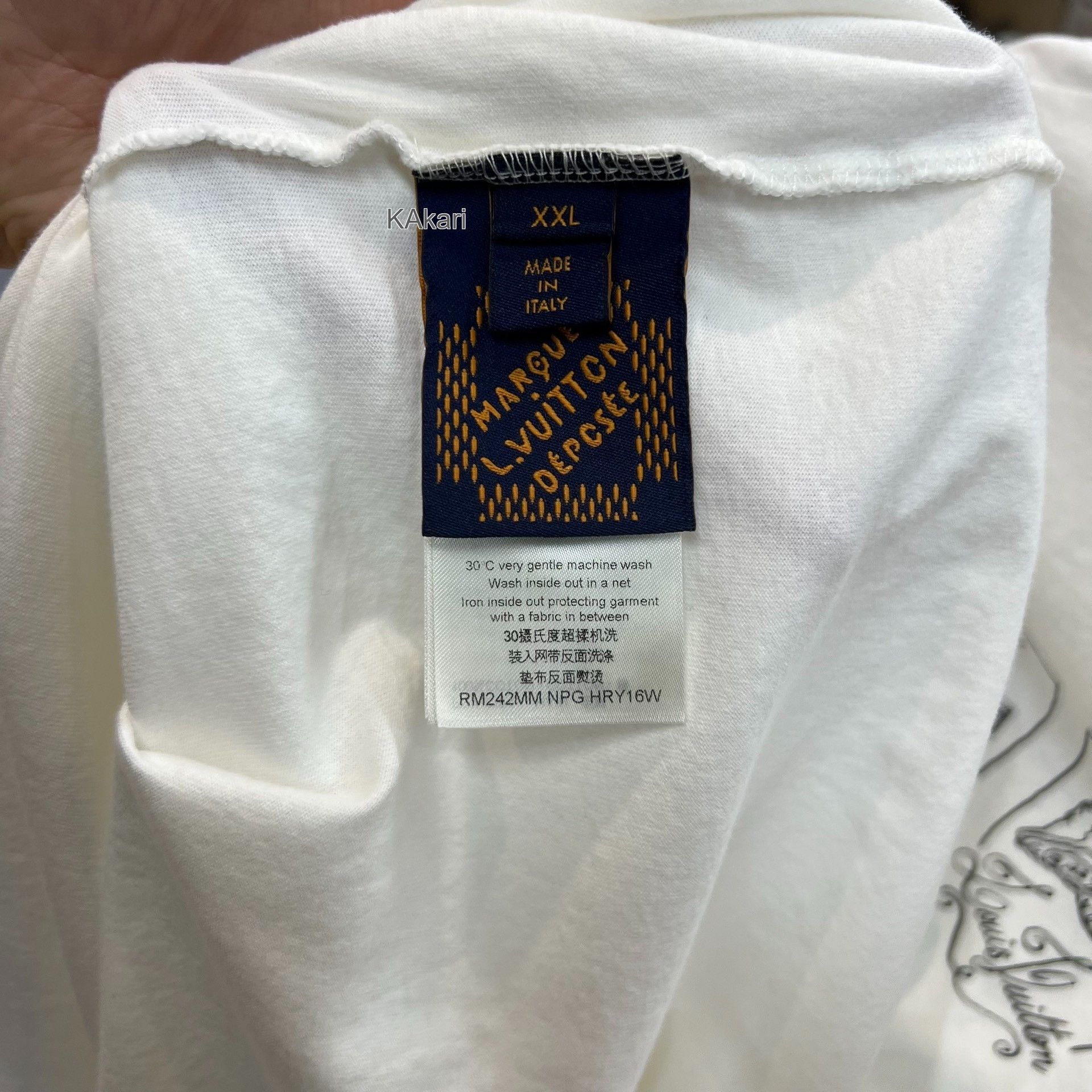 Louis Vuitton Louis Vuitton Letter Shell Print SS24 T-Shirt Size US XXL / EU 58 / 5 - 4 Thumbnail