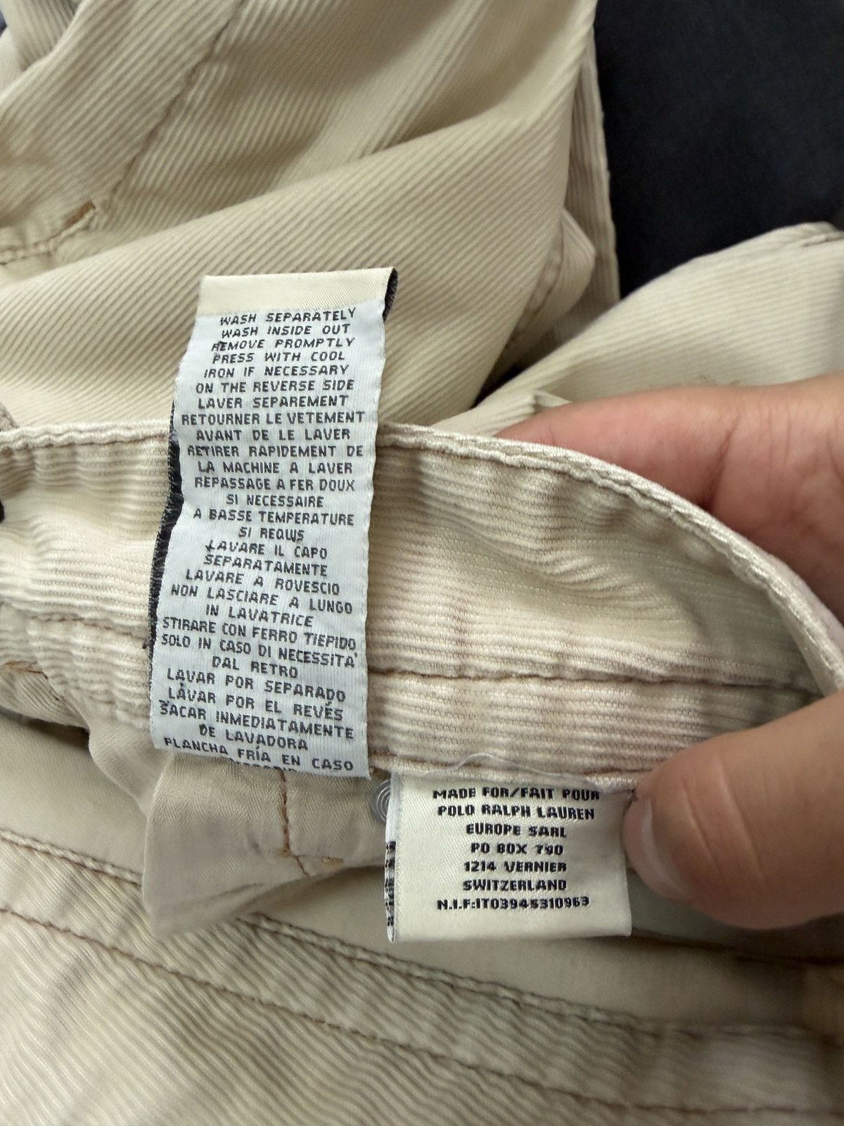 Polo Ralph Lauren Polo Ralph Lauren Kelly Jean Corduroy Pants Beige 28/6 Size 28" / US 6 / IT 42 - 6 Thumbnail