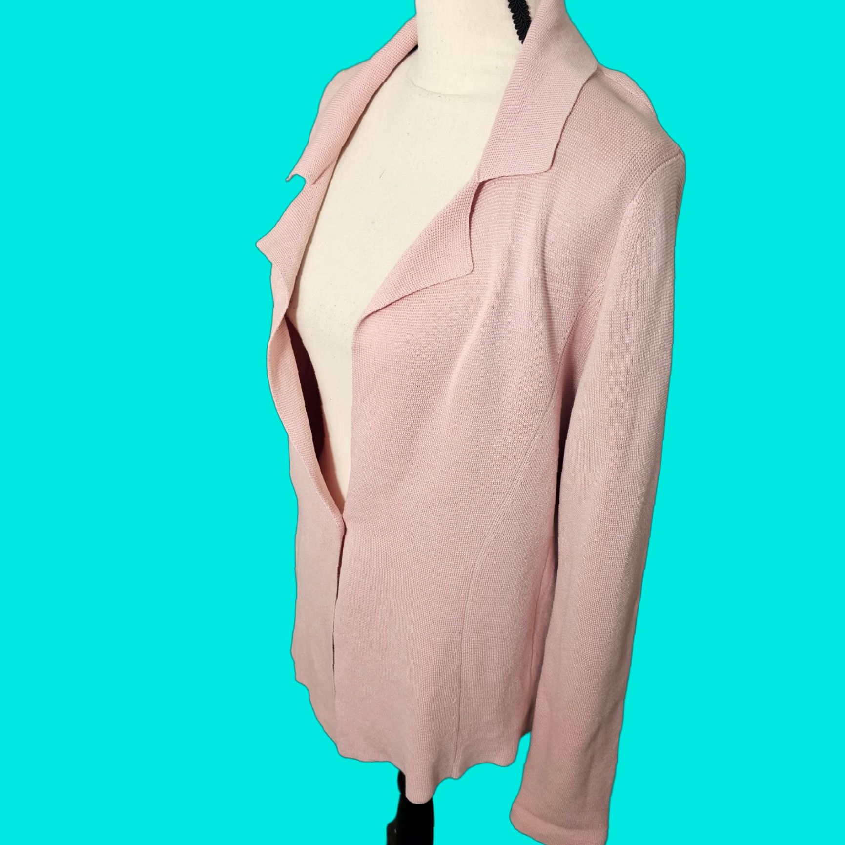 Eileen Fisher VINTAGE Eileen Fisher Pink Silk Blend Cardigan Long Sleeve M Women V-Neck Dusty Pink Cardigan Womens M Silk Blend Size M / US 6-8 / IT 42-44 - 1 Thumbnail
