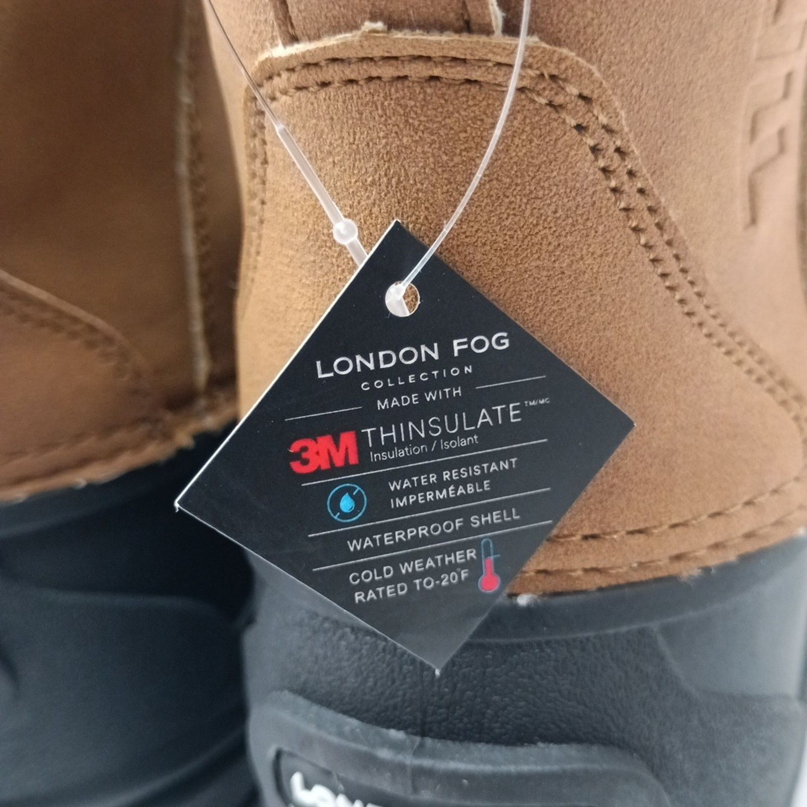 London Fog London Fog Holborn Winter Boot Brown/Black US Men's Size 9M Size US 9 / EU 42 - 5 Thumbnail