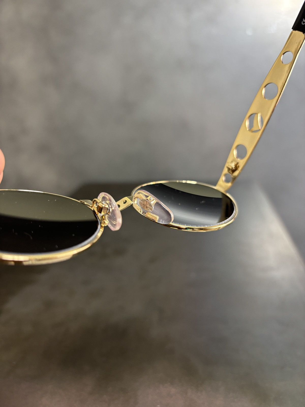 Designer NOS 1990s Sunglasses Metal JPG Diesel Sover Italy Deadstock Size ONE SIZE - 9 Thumbnail