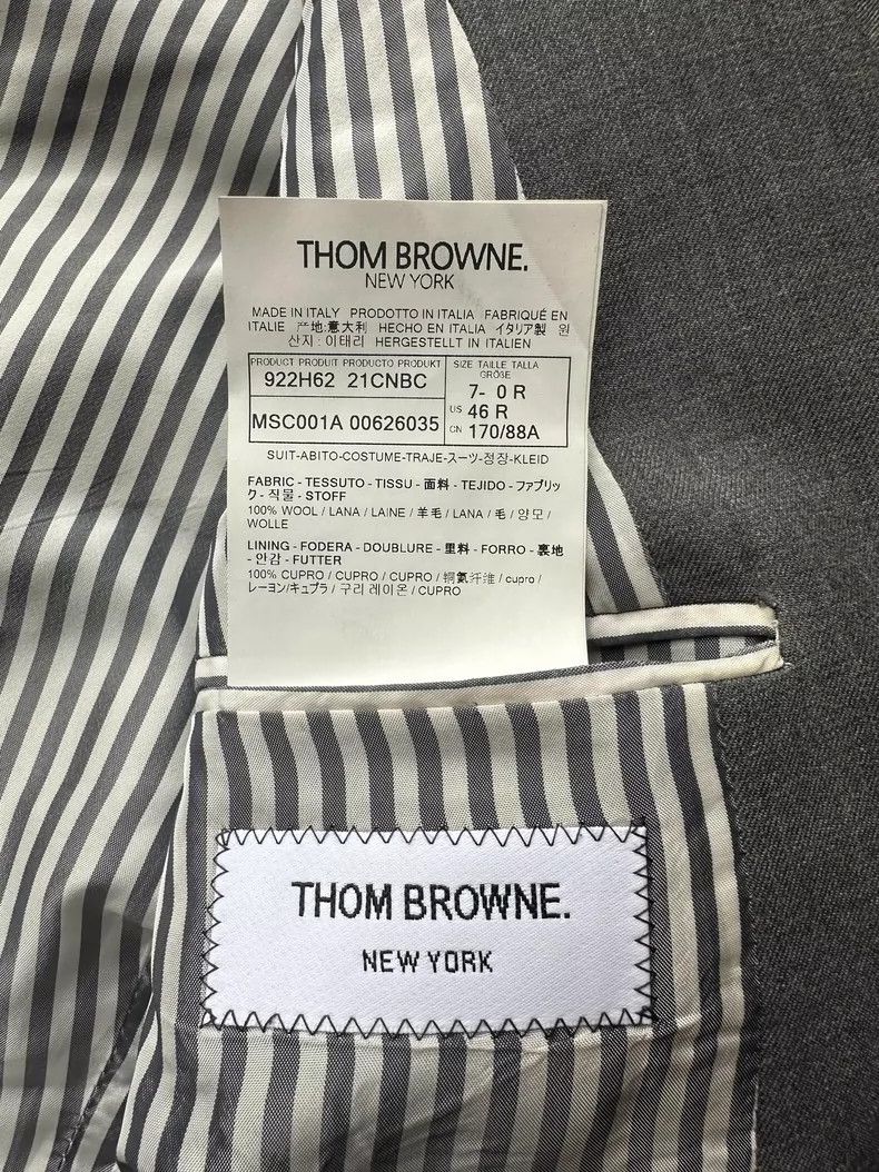 Thom Browne Thom Browne size0 Classic gray suit Size 34S - 4 Thumbnail