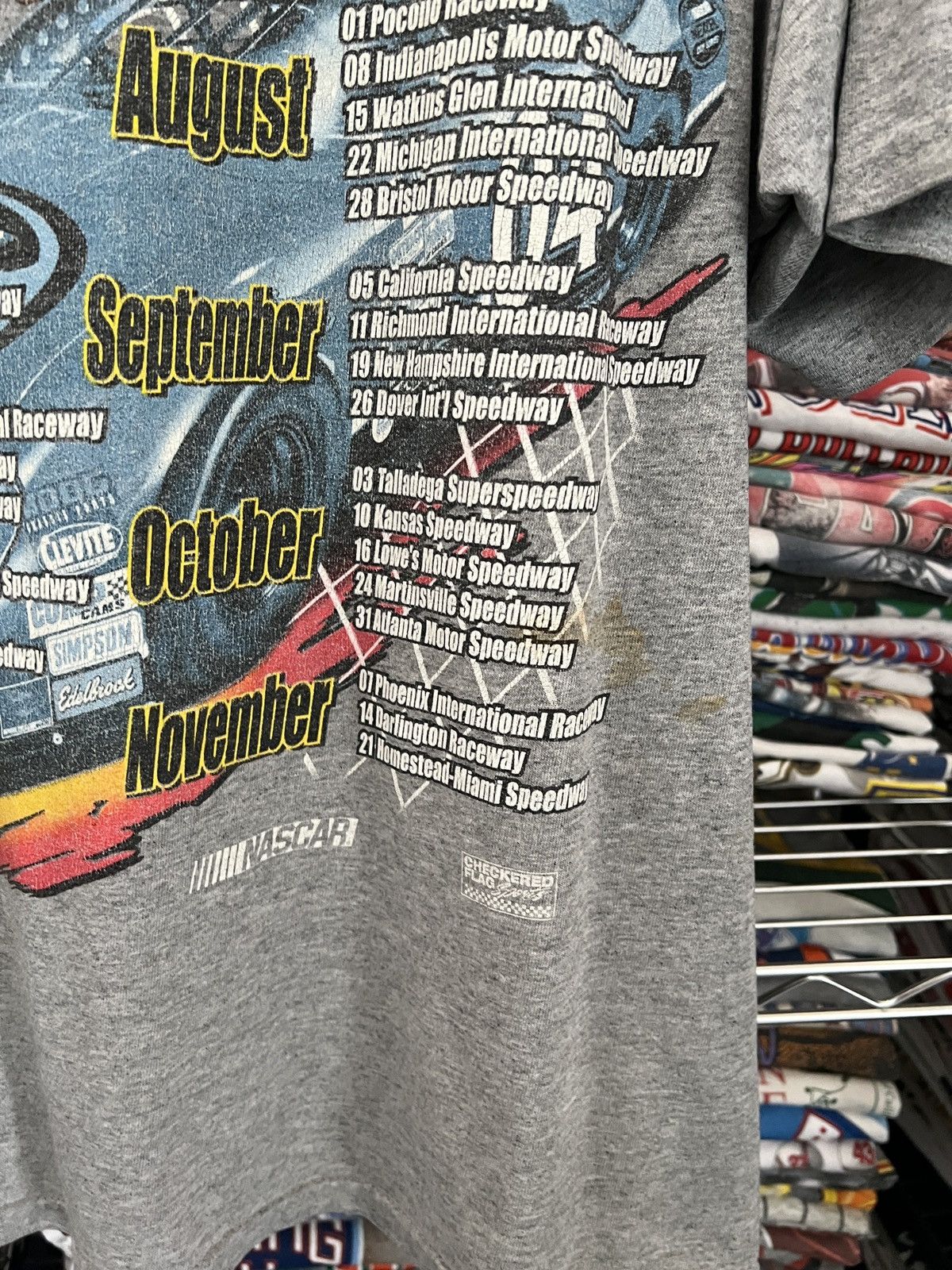 NASCAR 2004 NASCAR Tour Nextel Cup Series Tee Racing Size US XL / EU 56 / 4 - 6 Thumbnail