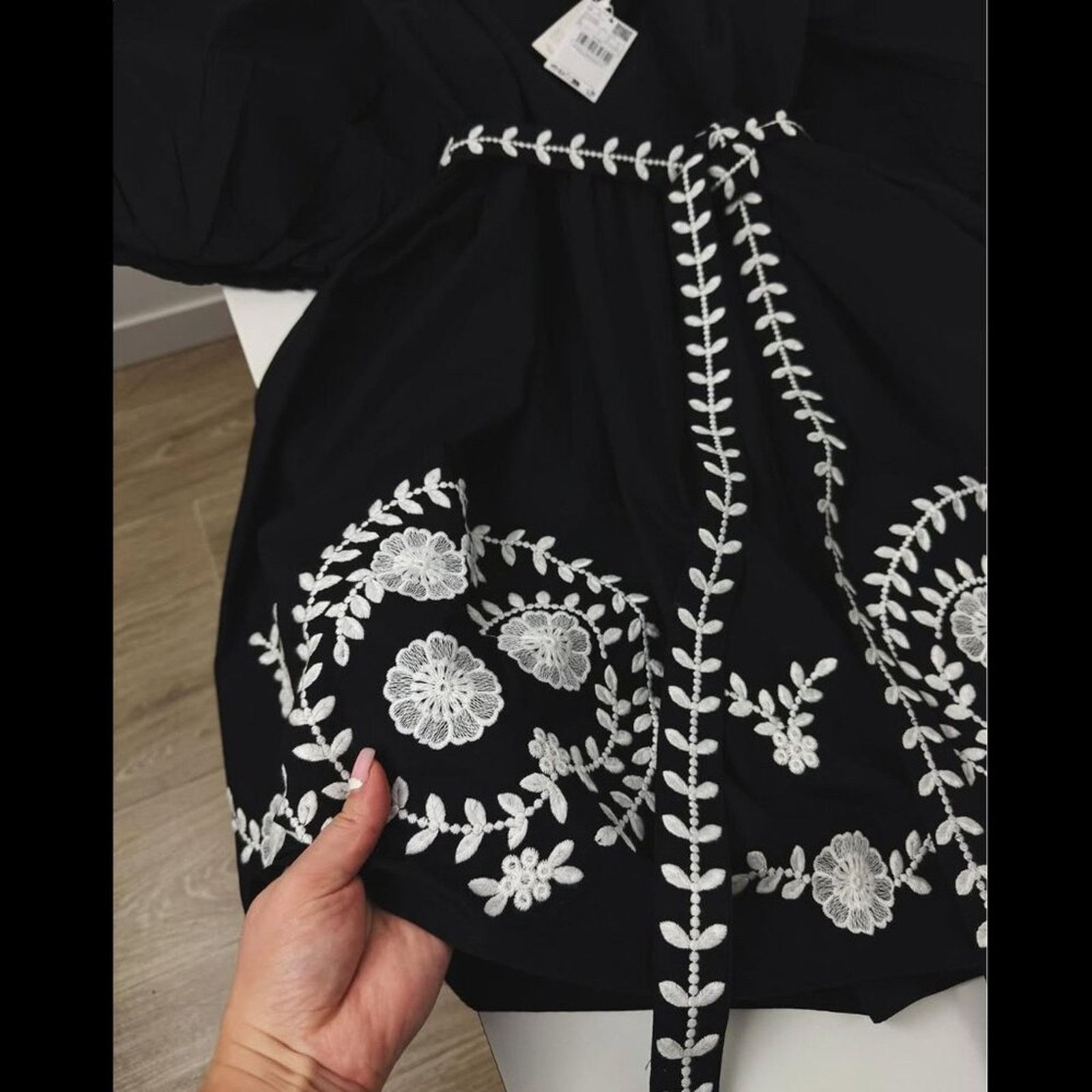 Mango MANGO Puff Sleeve Cotton Dress NWT Size M / US 6-8 / IT 42-44 - 14 Thumbnail