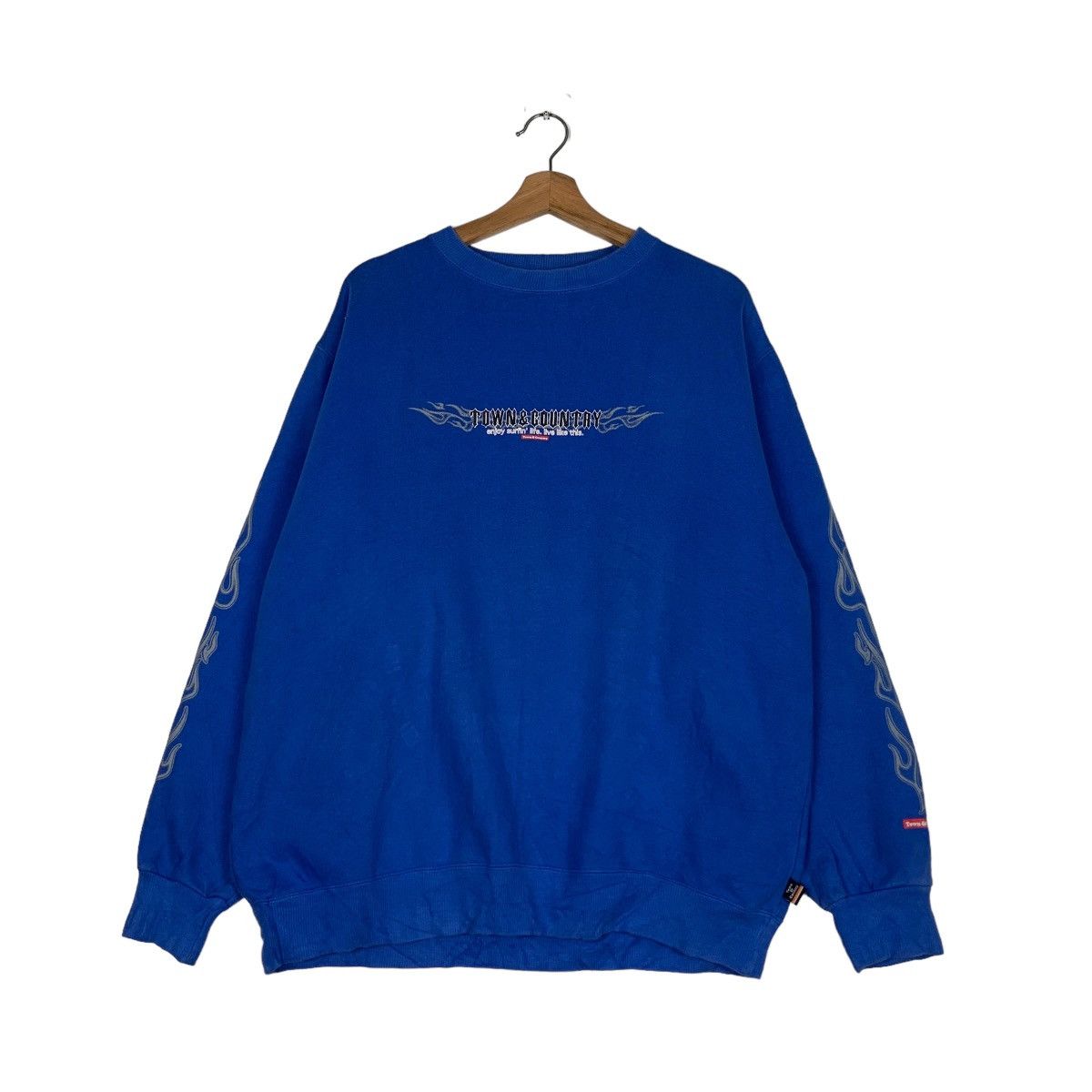 Japanese Brand TOWN & COUNTY Surfboard Wear Big Logo Sweatshirts #0718-C33 Size US L / EU 52-54 / 3 - 1 Thumbnail