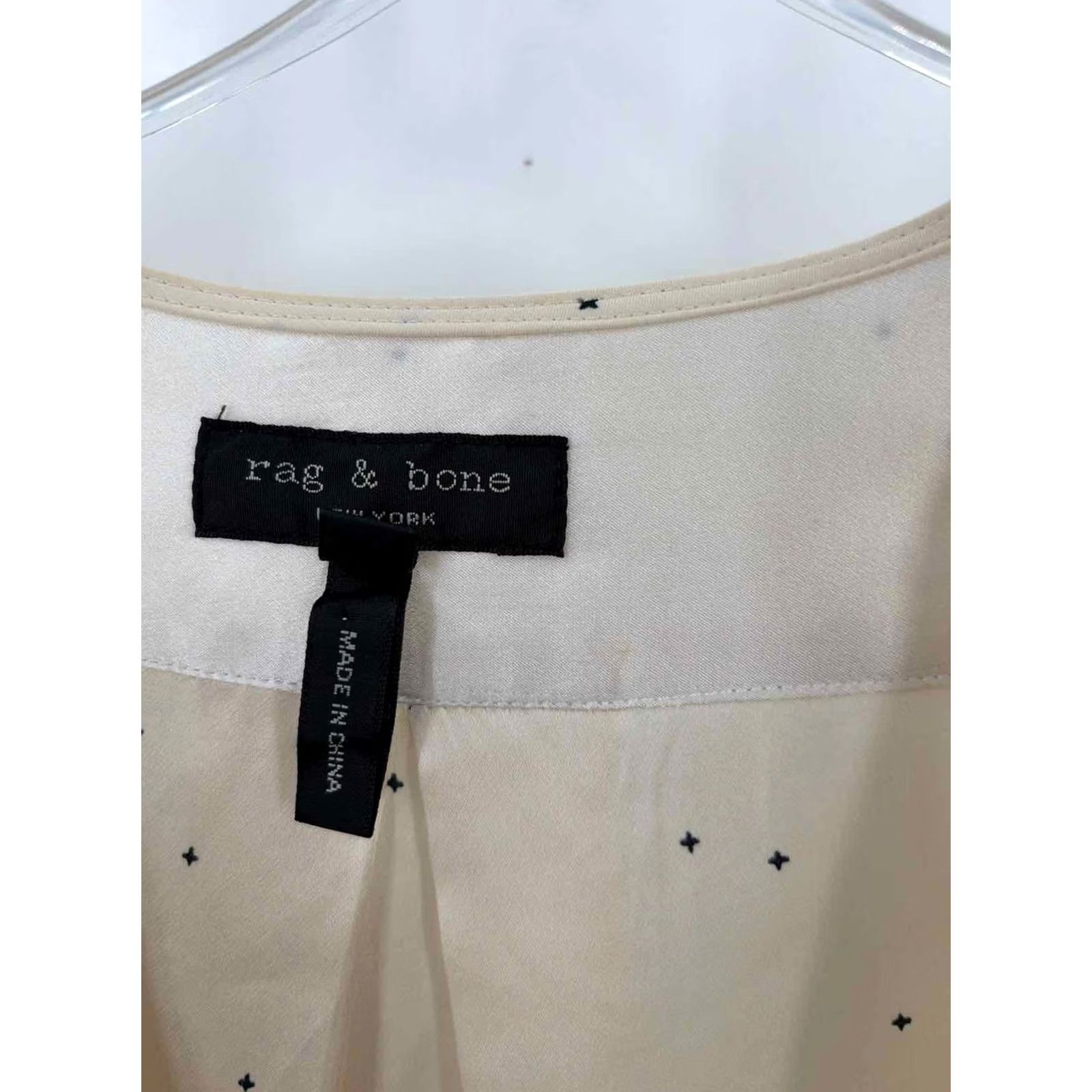 Rag & Bone Pre-Owned Rag & Bone Ivory Size Small Long Sleeve Blouse Size S / US 4 / IT 40 - 3 Thumbnail