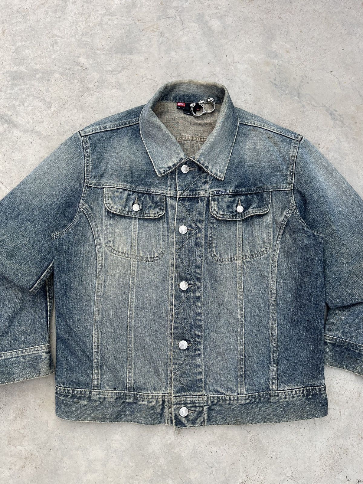 Diesel VINTAGE DIESEL ⛽️ CROPPED DENIM JACKET Size US XS / EU 42 / 0 - 3 Thumbnail