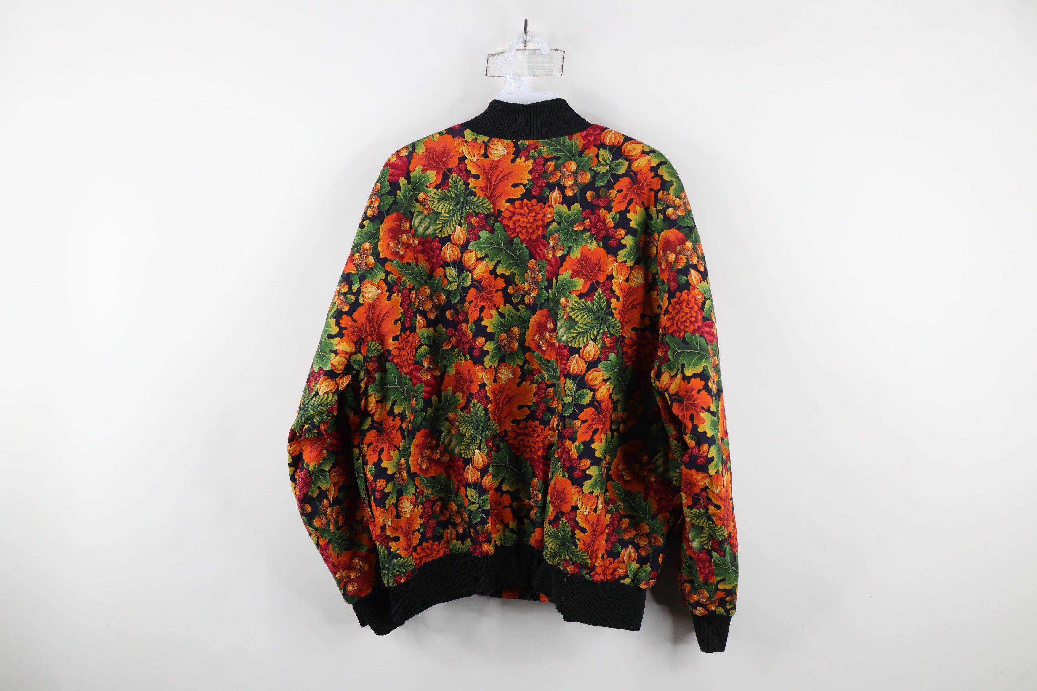 Vintage Vintage 90s Streetwear Reversible Autumn Bomber Jacket Size 3XL / US 20-22 - 5 Thumbnail
