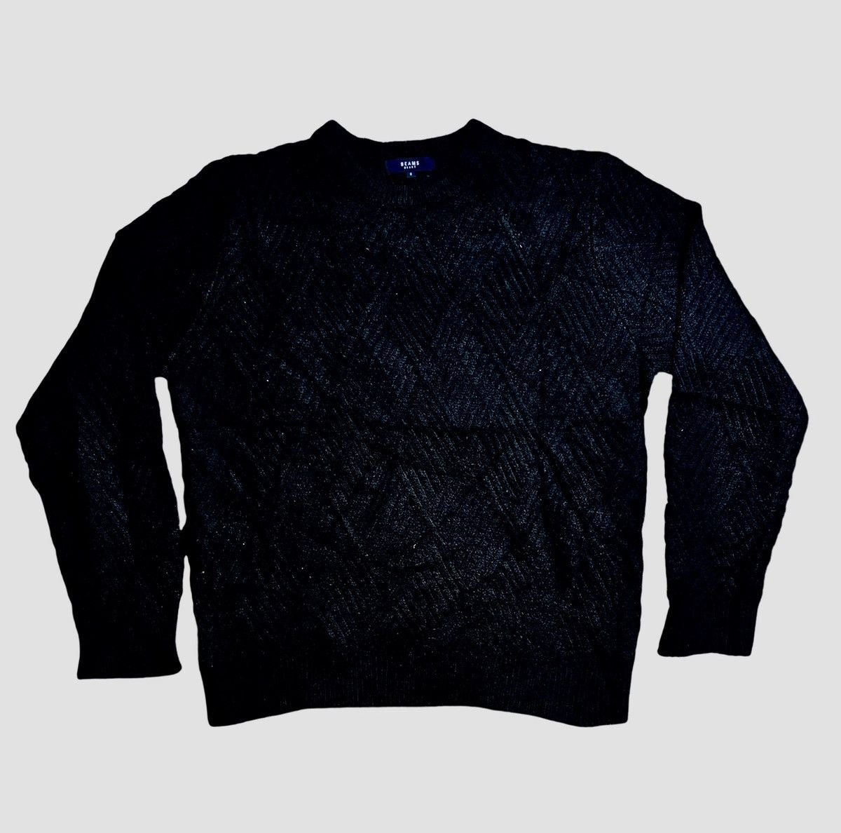 Beams Heart Knitting Sweatshirt