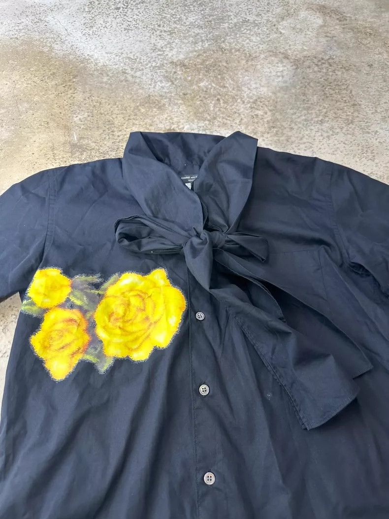 Comme des Garcons Comme Des Garcons Printed black shirt Size US S / EU 44-46 / 1 - 2 Thumbnail