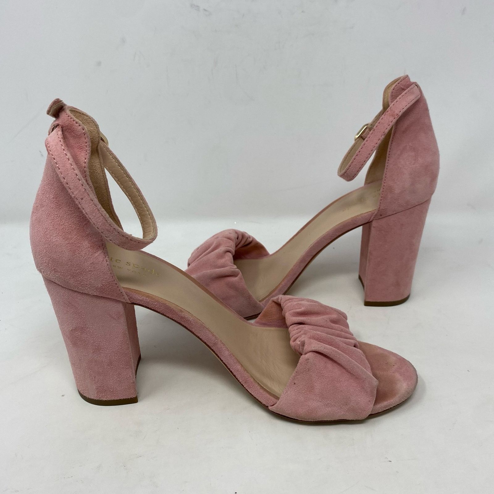 Kate Spade Kate Spade Mona Pink Sandal Suede Heels Pumps Size 8.5 Size US 8.5 / IT 38.5 - 6 Thumbnail