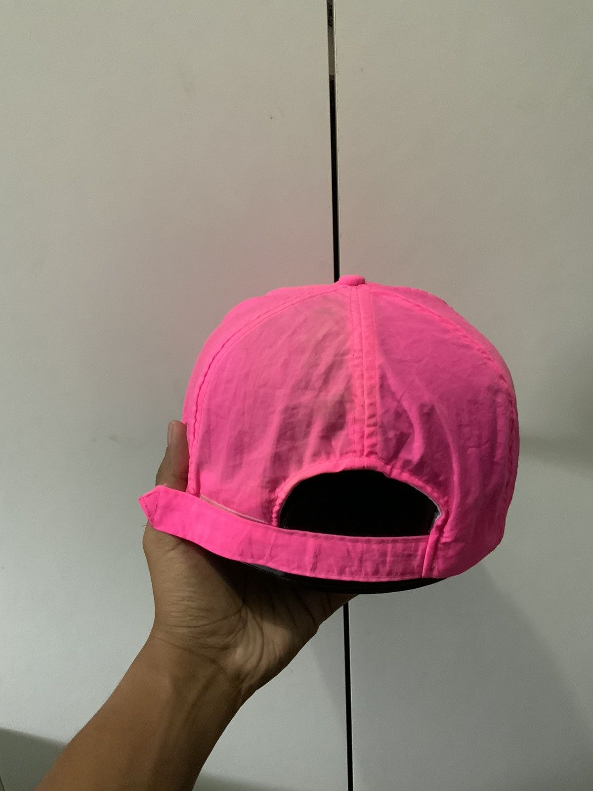 Japanese Brand Vintage KIKK Nadio Nylon Pink Hat Size ONE SIZE - 4 Thumbnail