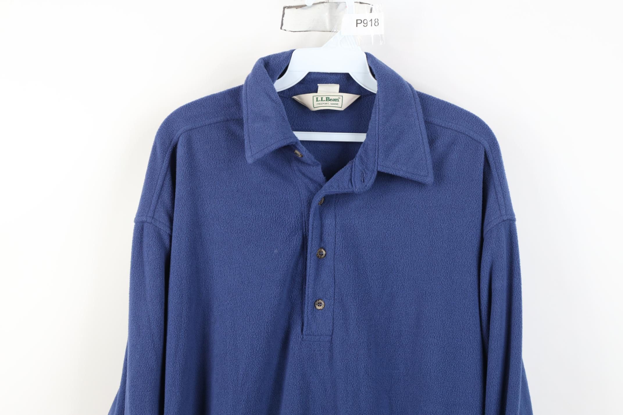 L.L. Bean Vintage 90s LL Bean Collared Polo Shirt Jacket Jac Shirt USA Size US XL / EU 56 / 4 - 2 Thumbnail