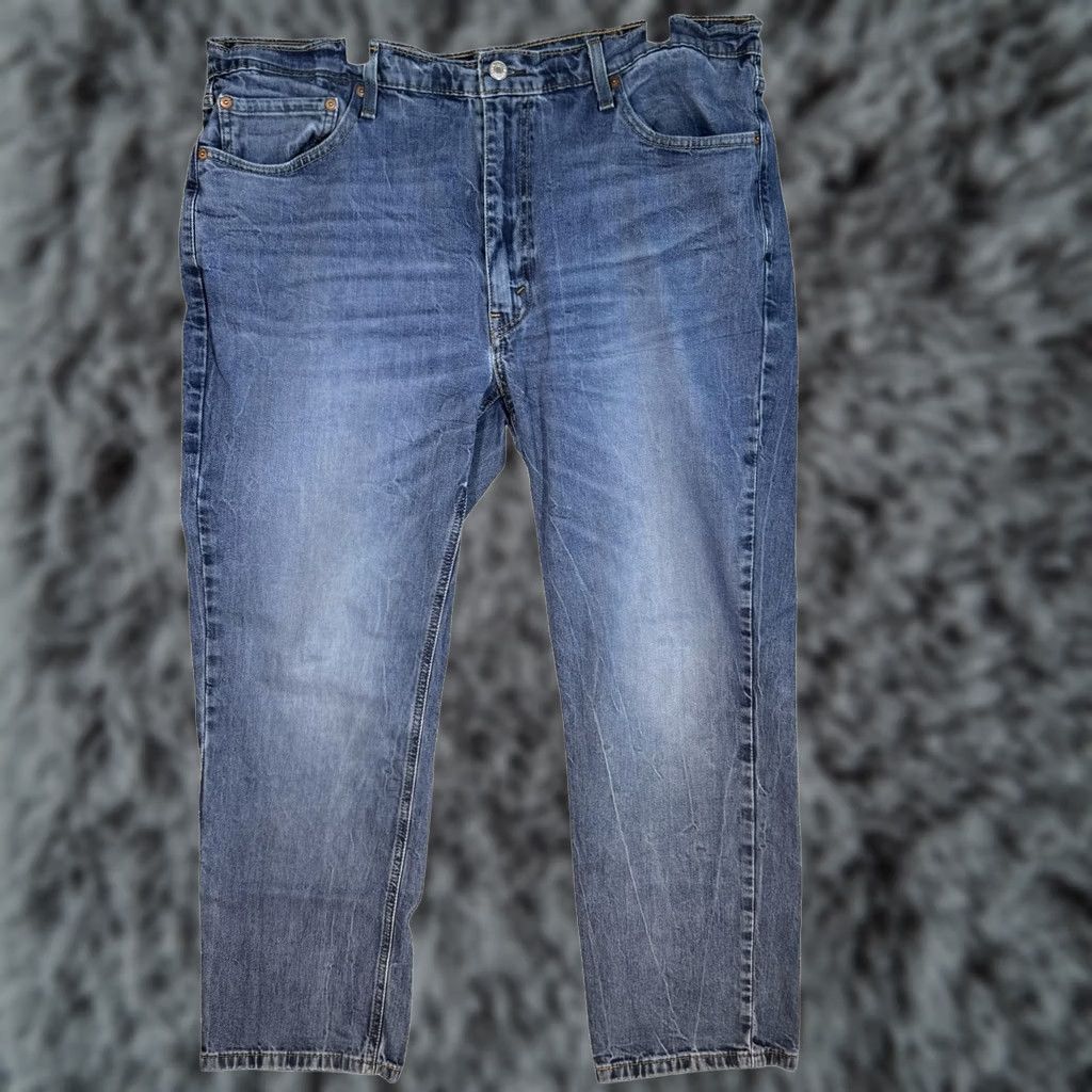 Levi's VINTAGE Levis 541 Jeans Mens 40x30 Blue Stretch Denim Athletic Fit Mid Rise Tapered Size US 40 / EU 56 - 1 Thumbnail