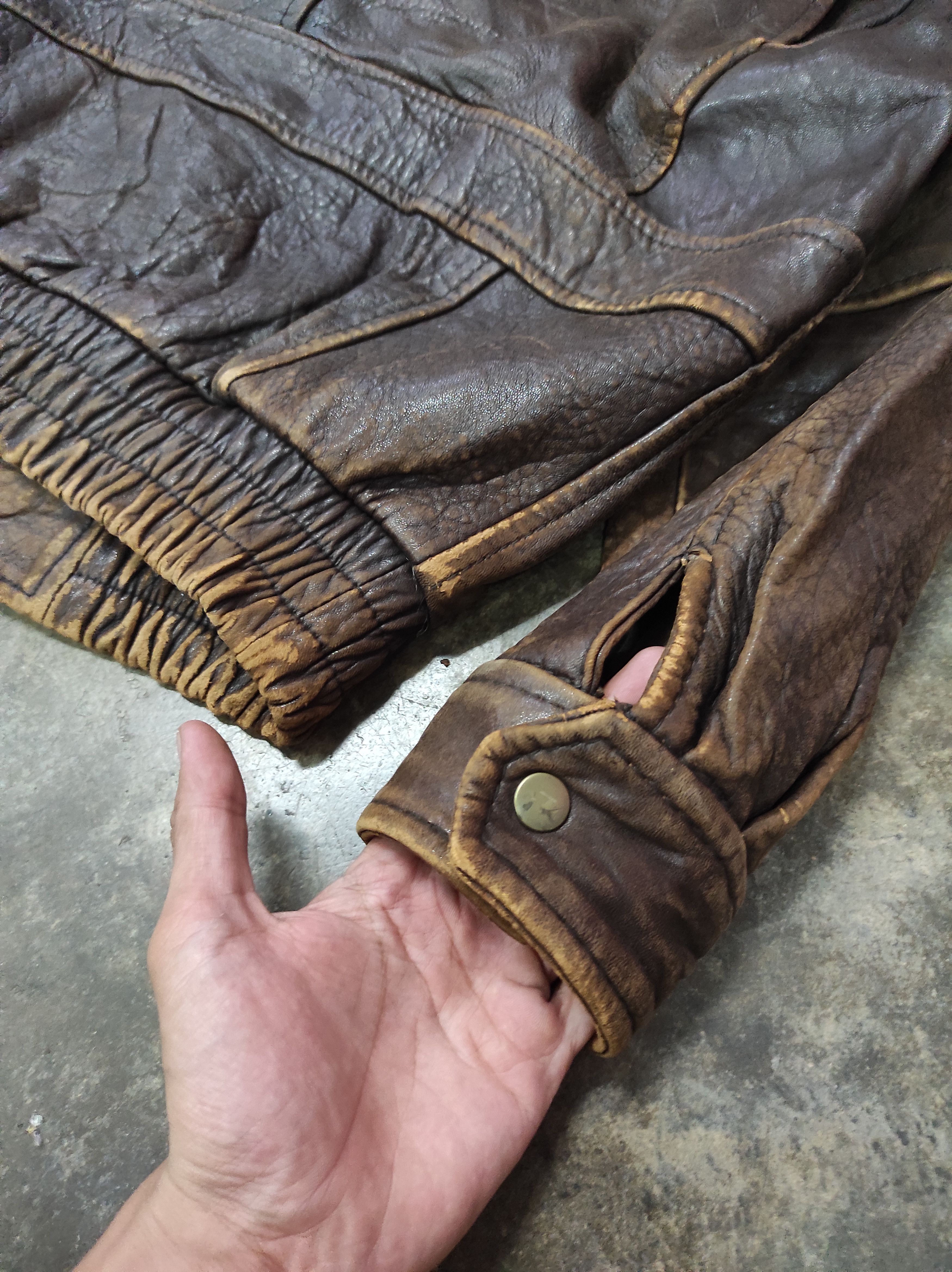 Genuine Leather ASL ALL STATELAND POUR HOMME LEATHER BOMBER JACKET Size US M / EU 48-50 / 2 - 9 Thumbnail