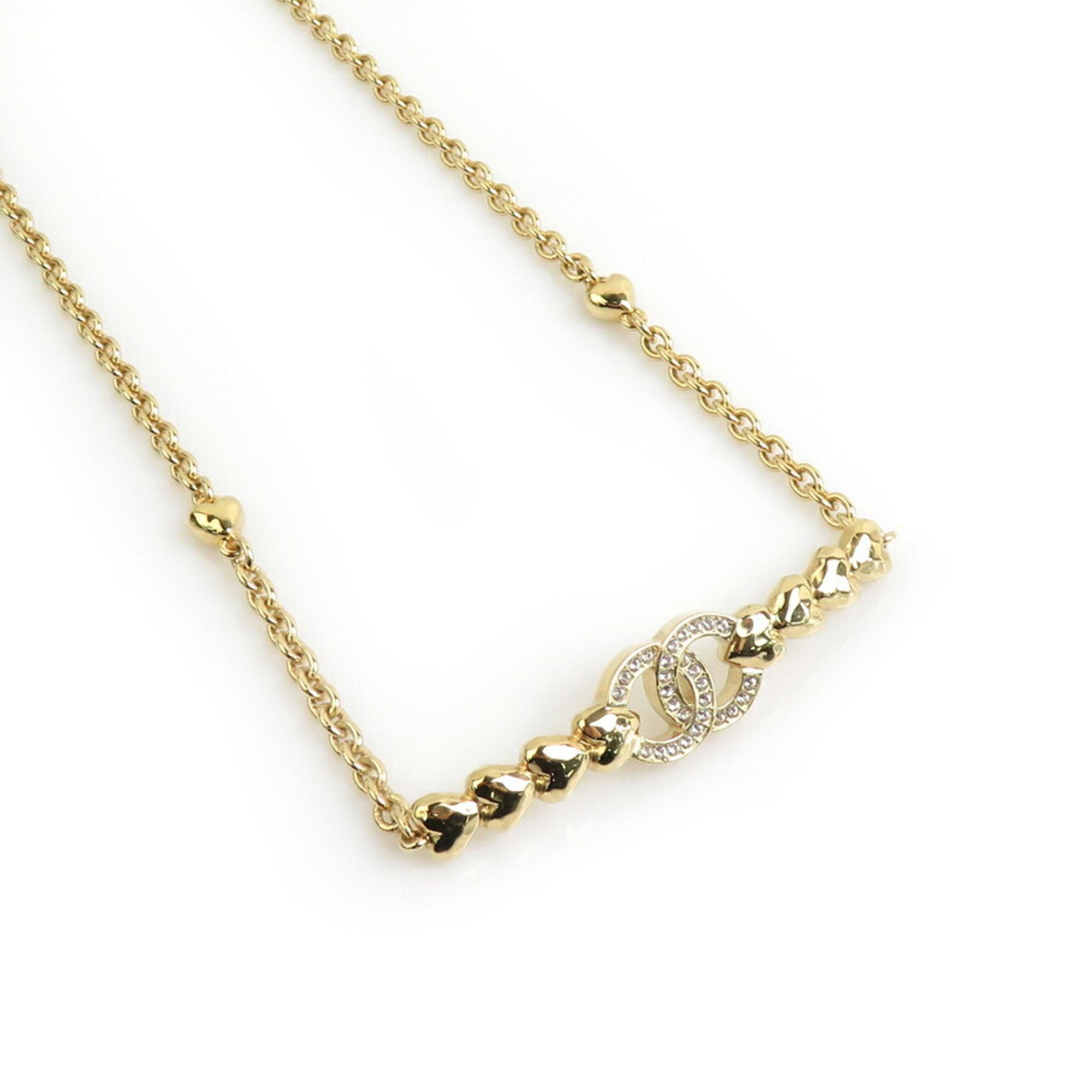 Chanel CHANEL Necklace Metal Rhinestone Gold Women's 90019k Size ONE SIZE - 1 Thumbnail