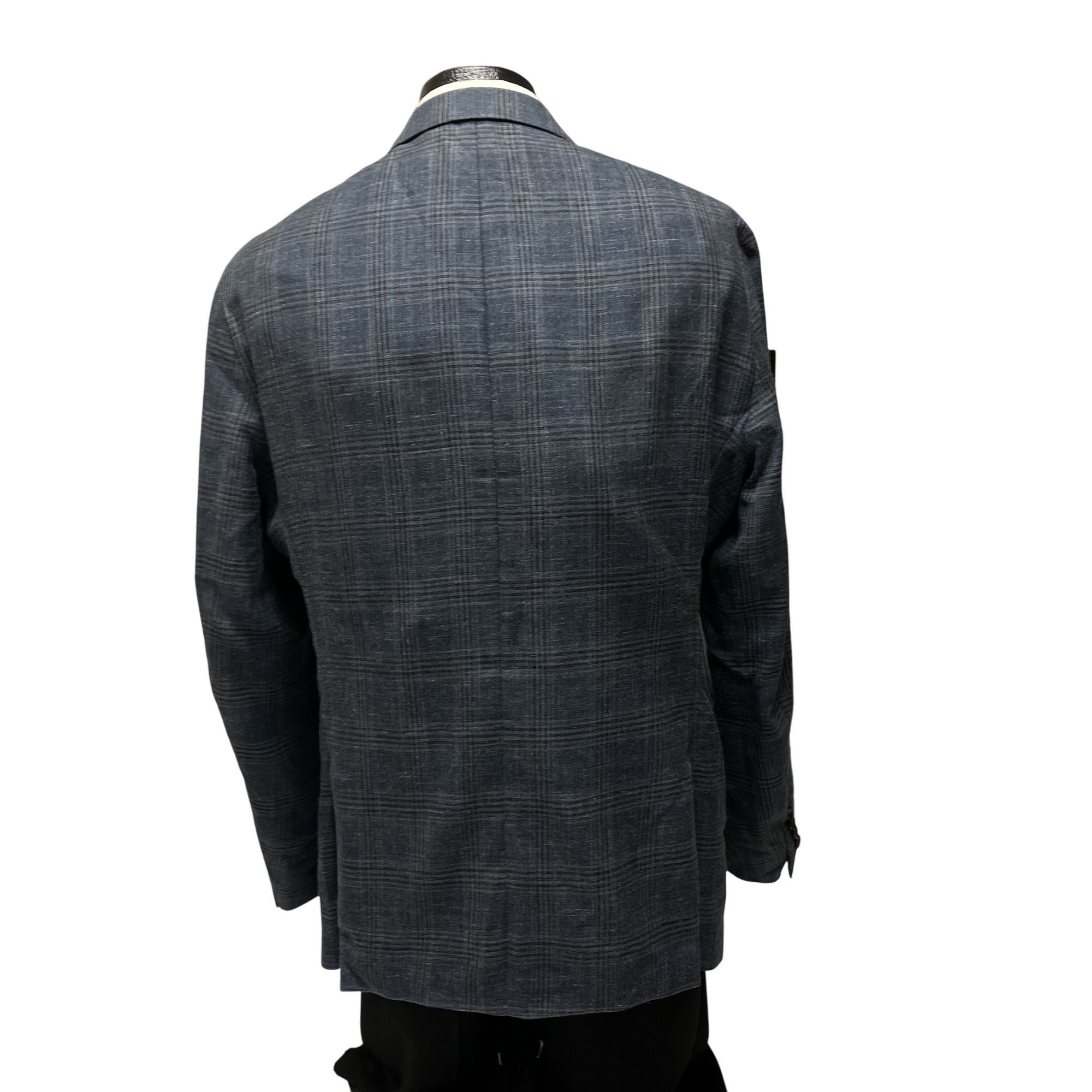 Ralph Lauren Vtg Ralph Lauren Sport Coat PLAID CHECK Silk Linen Jacket Size 42R - 5 Thumbnail