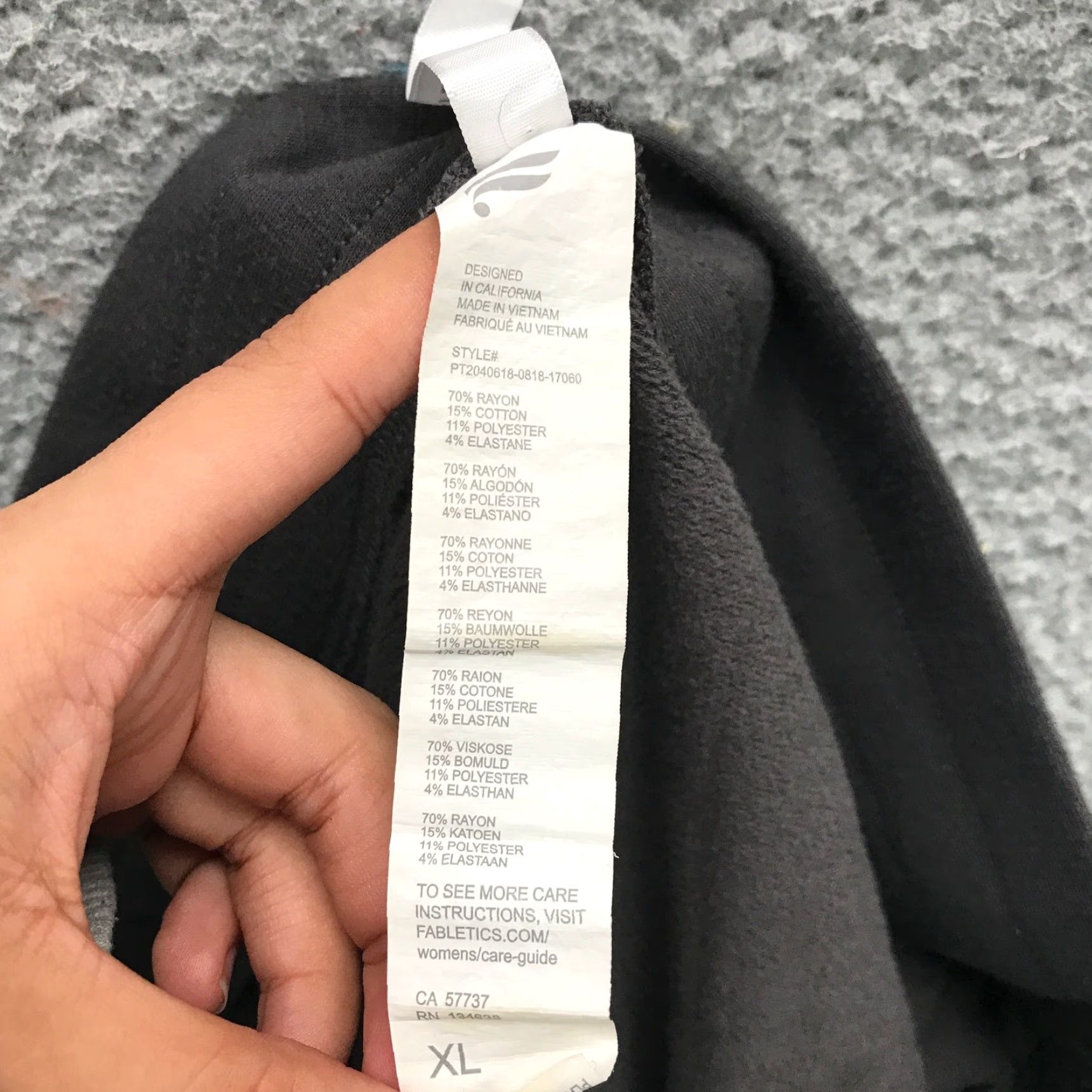 Fabletics Fabletics Jogger Sweatpants Womens XL Pockets Drawstring Gray Size 40" / US 18 - 3 Thumbnail