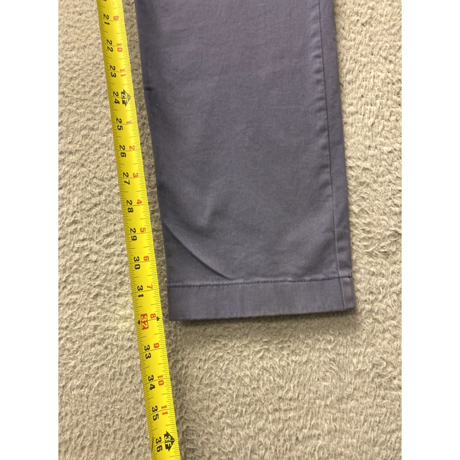 J.Crew J.CREW Chino Pants Men’s 34x32 Periwinkle Slim Straight Flat Front Zip Pockets Casual Cotton 32" Inseam Size US 34 / EU 50 - 4 Thumbnail