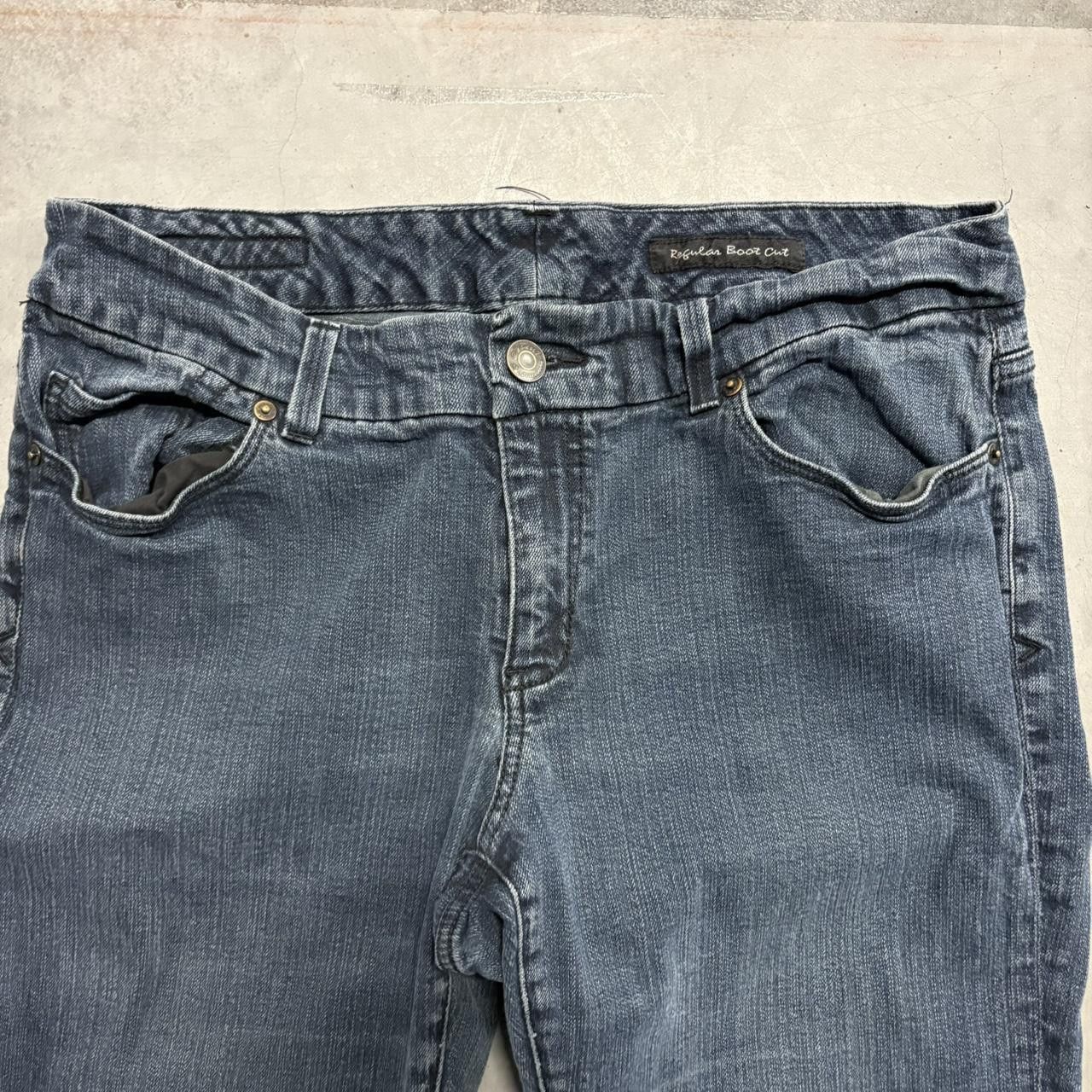 Vintage Crazy Vintage Y2K/2000s Bootcut Seven 7 Dark Wash Denim Jeans! Size US 36 / EU 52 - 4 Thumbnail
