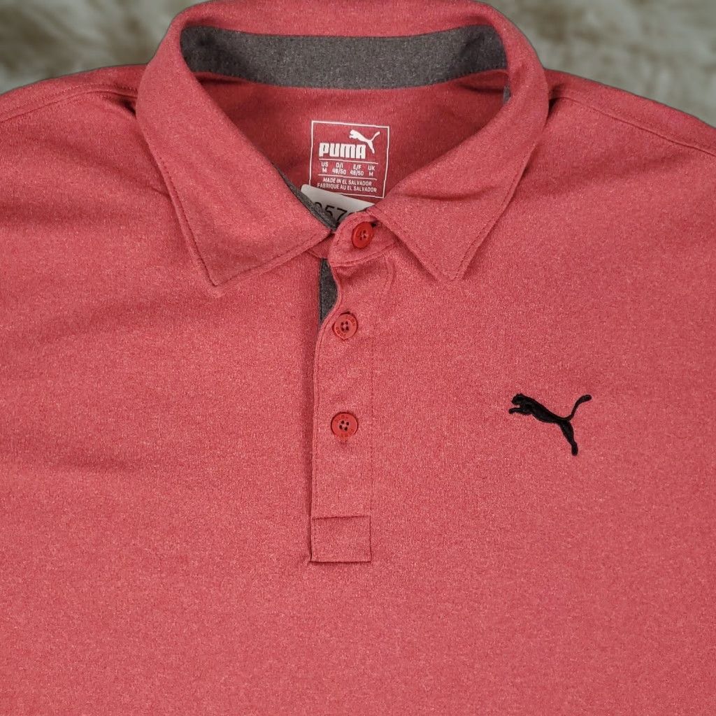 Puma PUMA Polo Shirt Mens Size Medium Red Golf Casual Short Sleeve (PUMA) Polo Shirt Mens Size Medium Red Golf Casual Short Sleeve Size US M / EU 48-50 / 2 - 1 Thumbnail