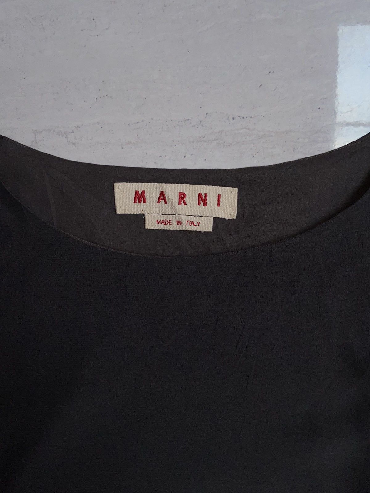 Marni MARNI Grey Long Sleeve T-Shirt Size S / US 4 / IT 40 - 4 Thumbnail