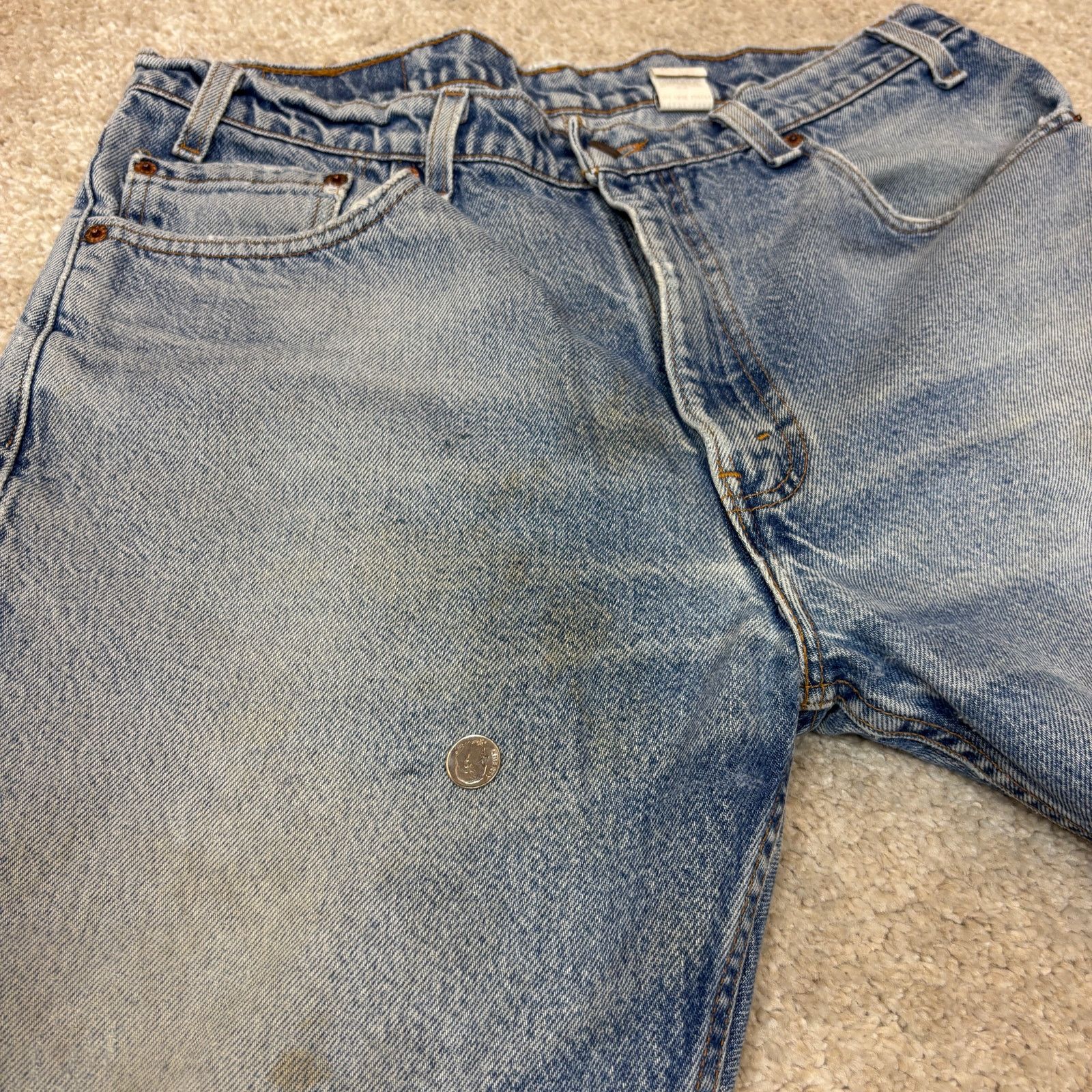 Levi's × Vintage Vintage 90s Levi's 505 Regular Fit Straight Leg Jeans 36x30 Size US 36 / EU 52 - 13 Thumbnail