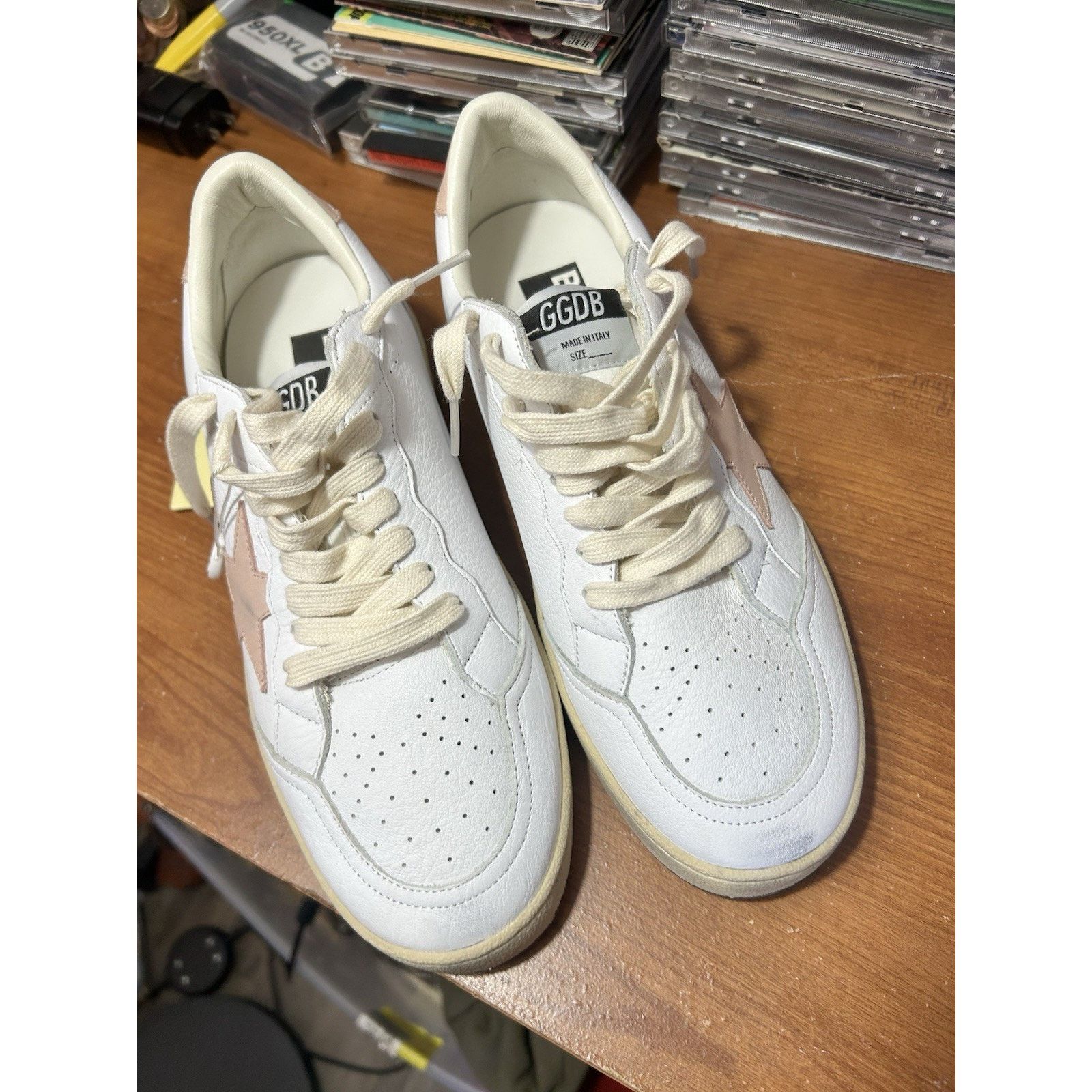 Golden Goose Golden Goose Women’s Ball Star Size 40 White/Pink/Platinum Size US 10 / IT 40 - 3 Thumbnail