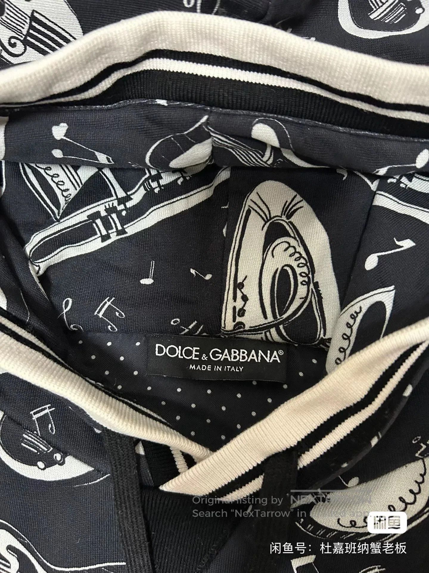 Dolce & Gabbana Dolce & Gabbana Music Print Hoodie. Size US M / EU 48-50 / 2 - 2 Thumbnail