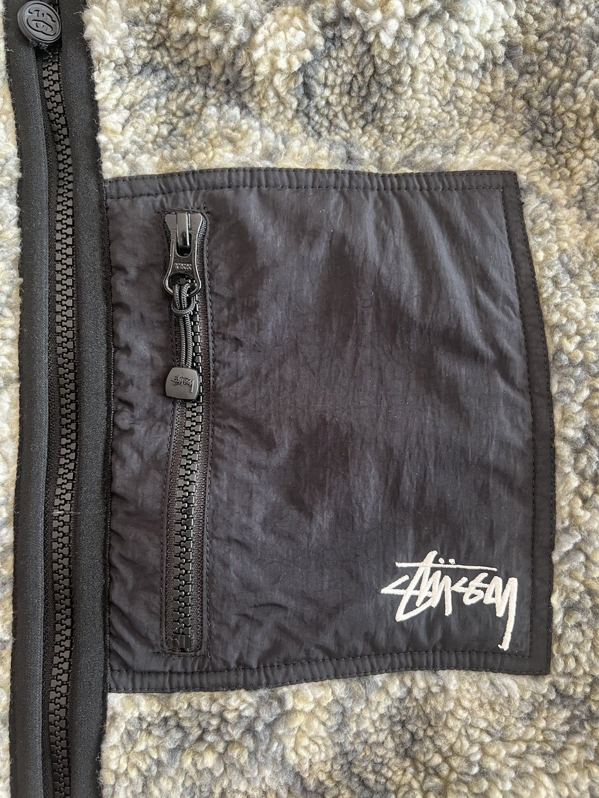 Stussy Stussy Snake Jacquard Sherpa Jacket Size US XL / EU 56 / 4 - 5 Thumbnail