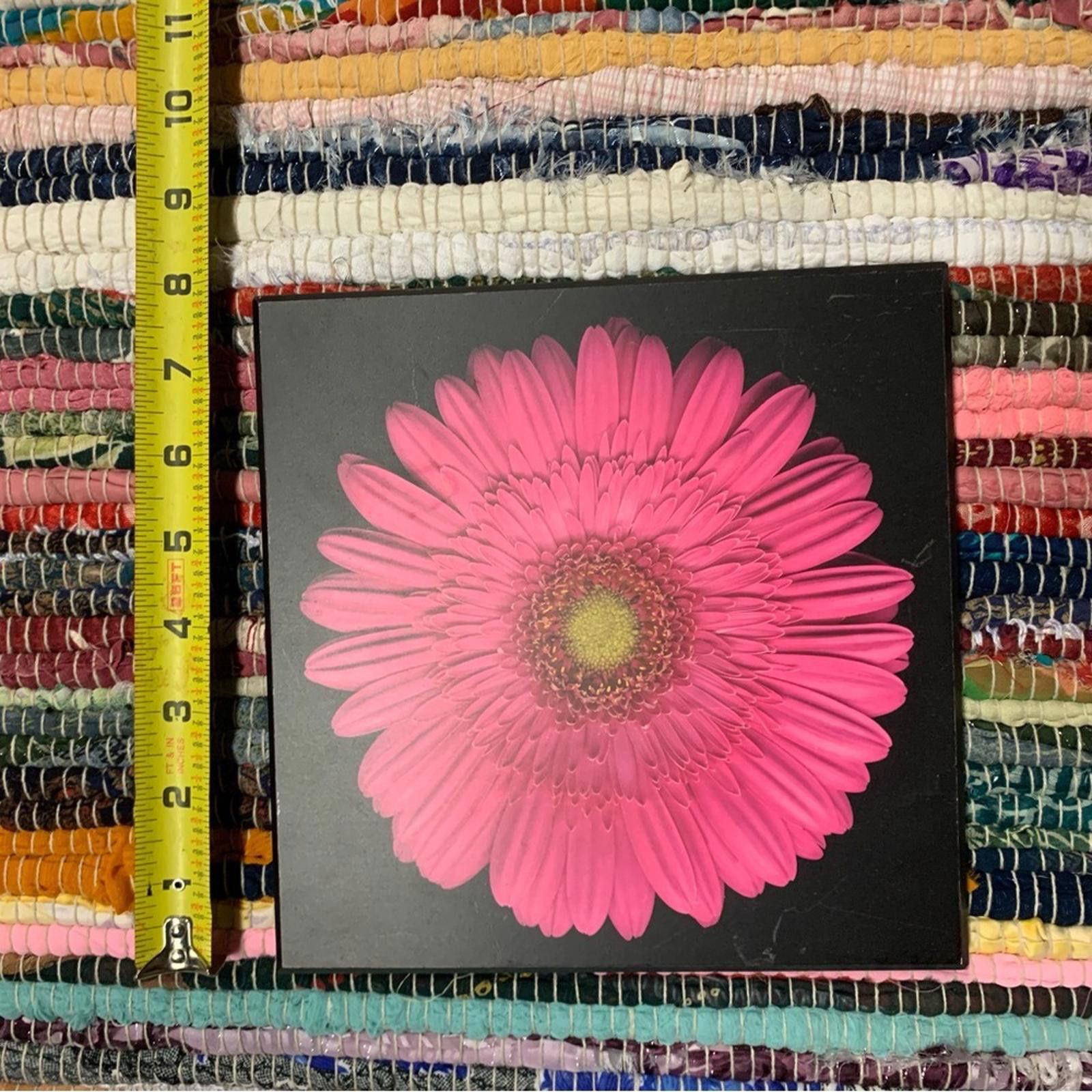 Designer Bright Pink Floral Canvas Art Size ONE SIZE - 1 Preview