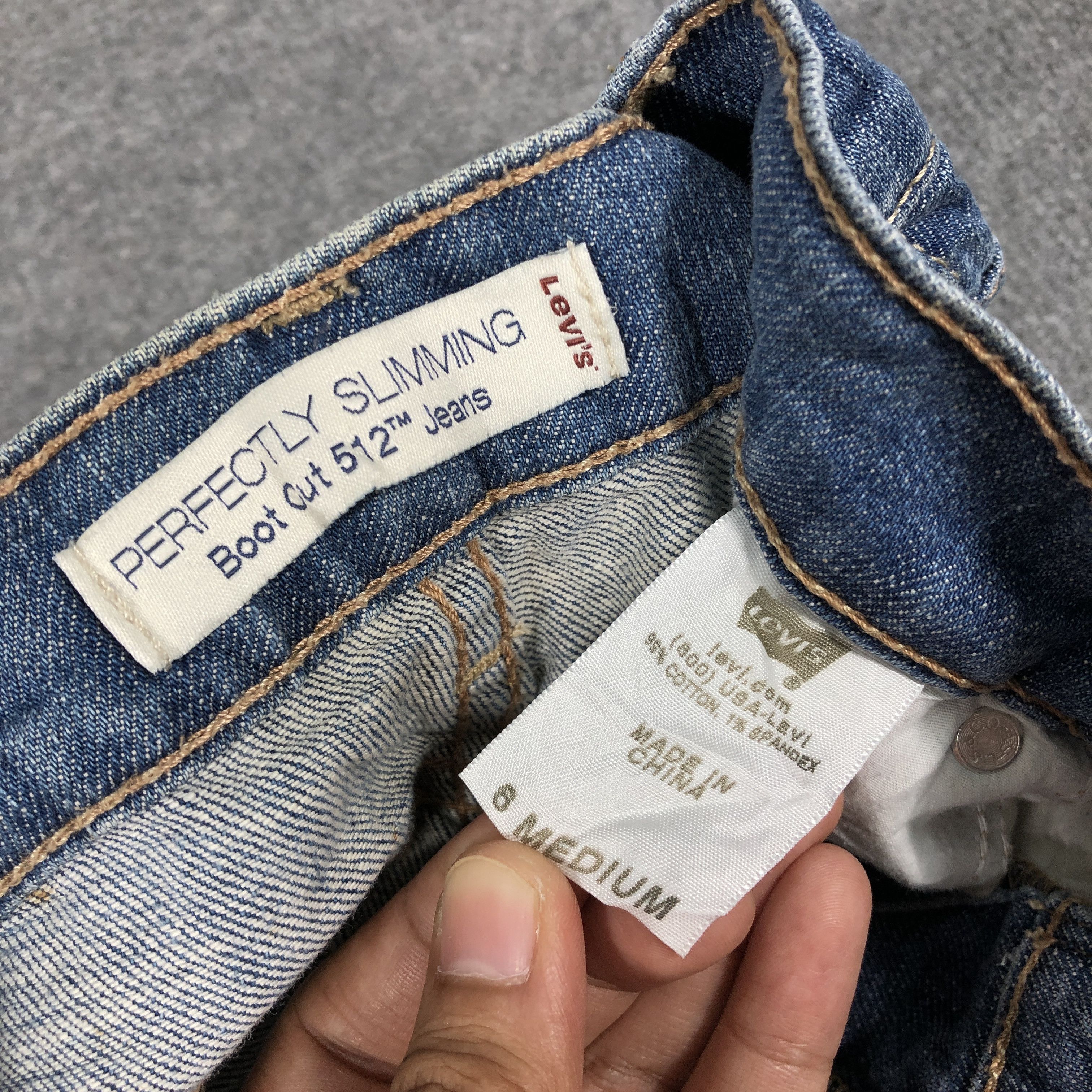 Levi's × Vintage Womens Vintage Levis 512 Jeans Flare Boot Cut L1098W Size 29" - 10 Thumbnail