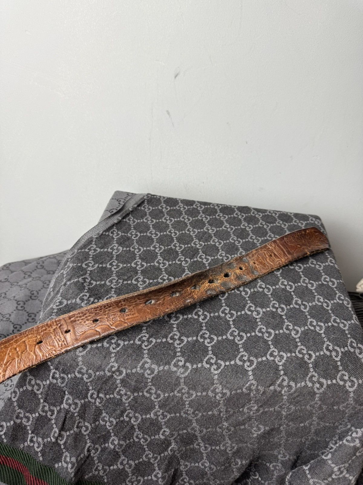 American Apparel Rare Vintage 1985 Hand Made Deer Leather Belt Western Cowboy Size ONE SIZE - 8 Thumbnail