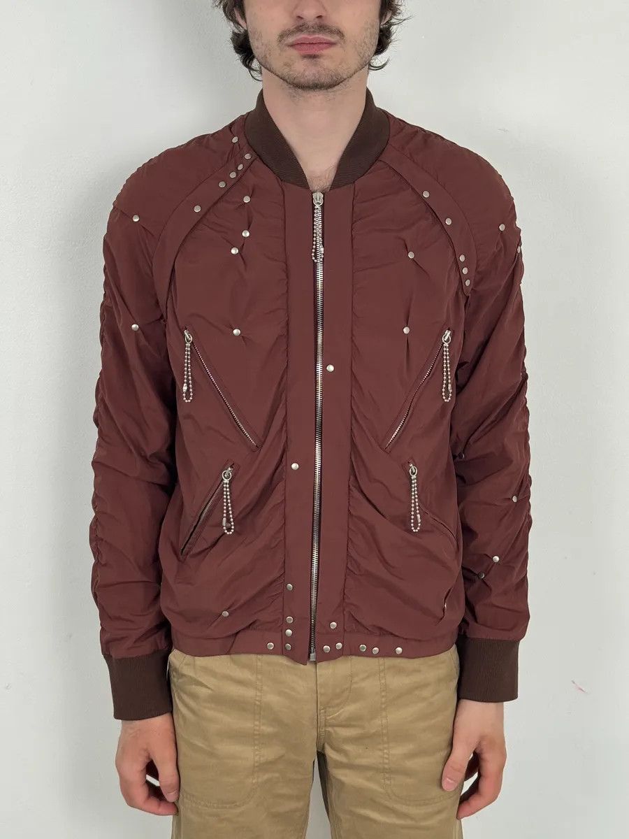 Maison Margiela SS2016 Maison Margiela Rouille Nylon Studded Bomber Jacket Size US M / EU 48-50 / 2 - 2 Thumbnail
