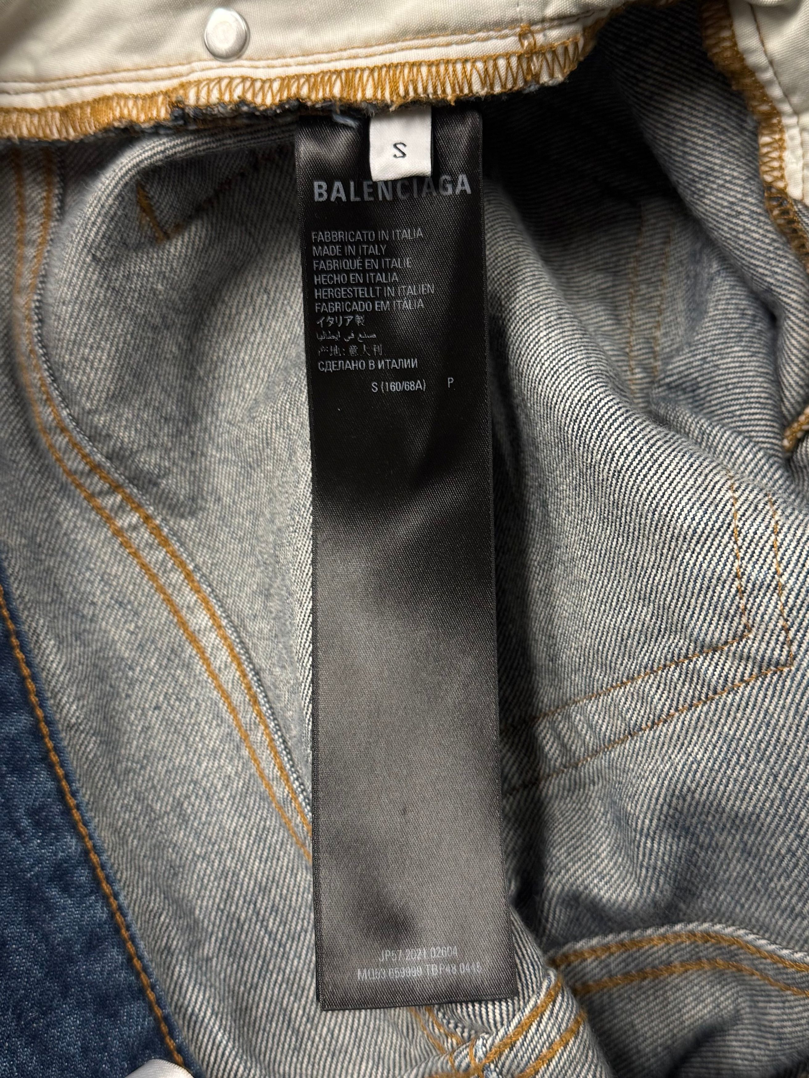 Balenciaga 2021 Balenciaga Blue Washed Heel Bite Denim Size US 28 / EU 44 - 5 Thumbnail