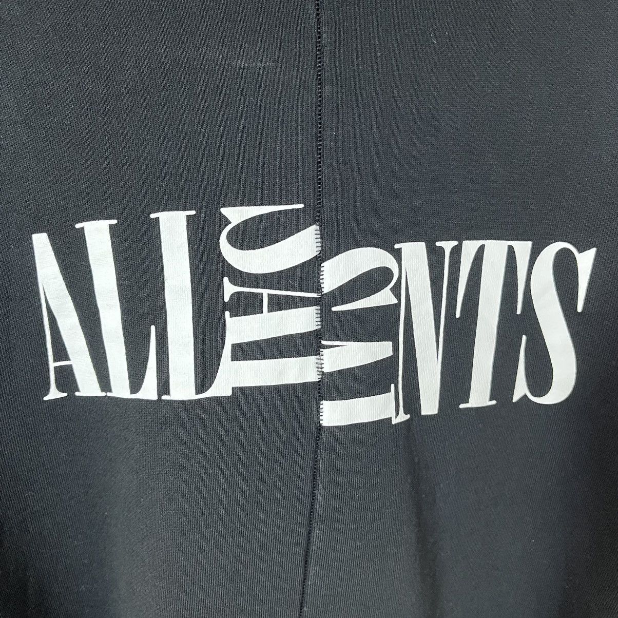 Allsaints Allsaints Big Central Logo Distressed Black Hoodie Y2K Size US L / EU 52-54 / 3 - 2 Thumbnail
