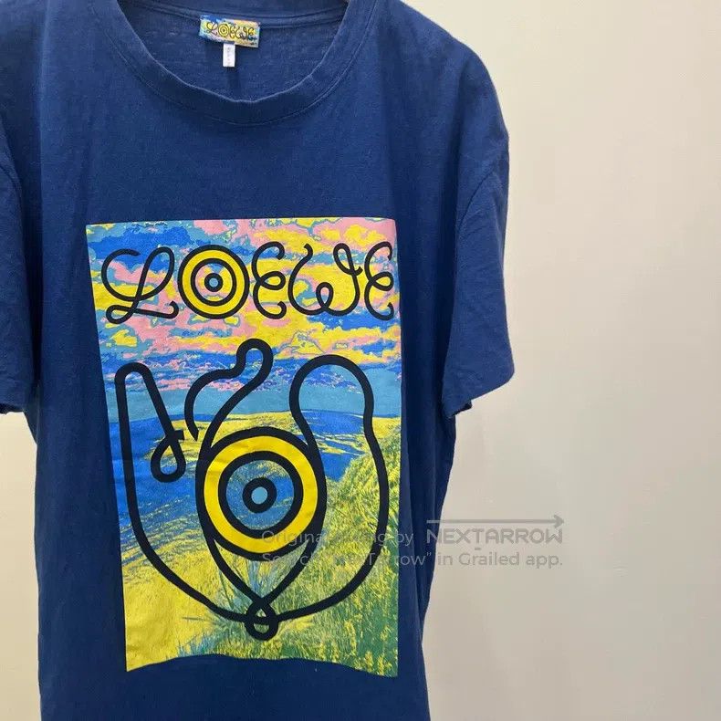 Loewe Loewe Dark Blue Artistic Oil Painting Spring/Summer Limite Size US S / EU 44-46 / 1 - 2 Thumbnail